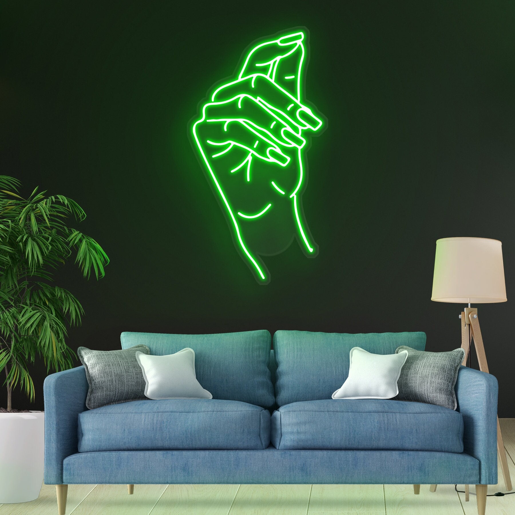Hand Nail Neon Sign, Salon Light, Beauty Decor, Signs for Wall Decor, Bedroom Room Nail Salon Beauty Room Party Decor, Nail Studio Wall Art