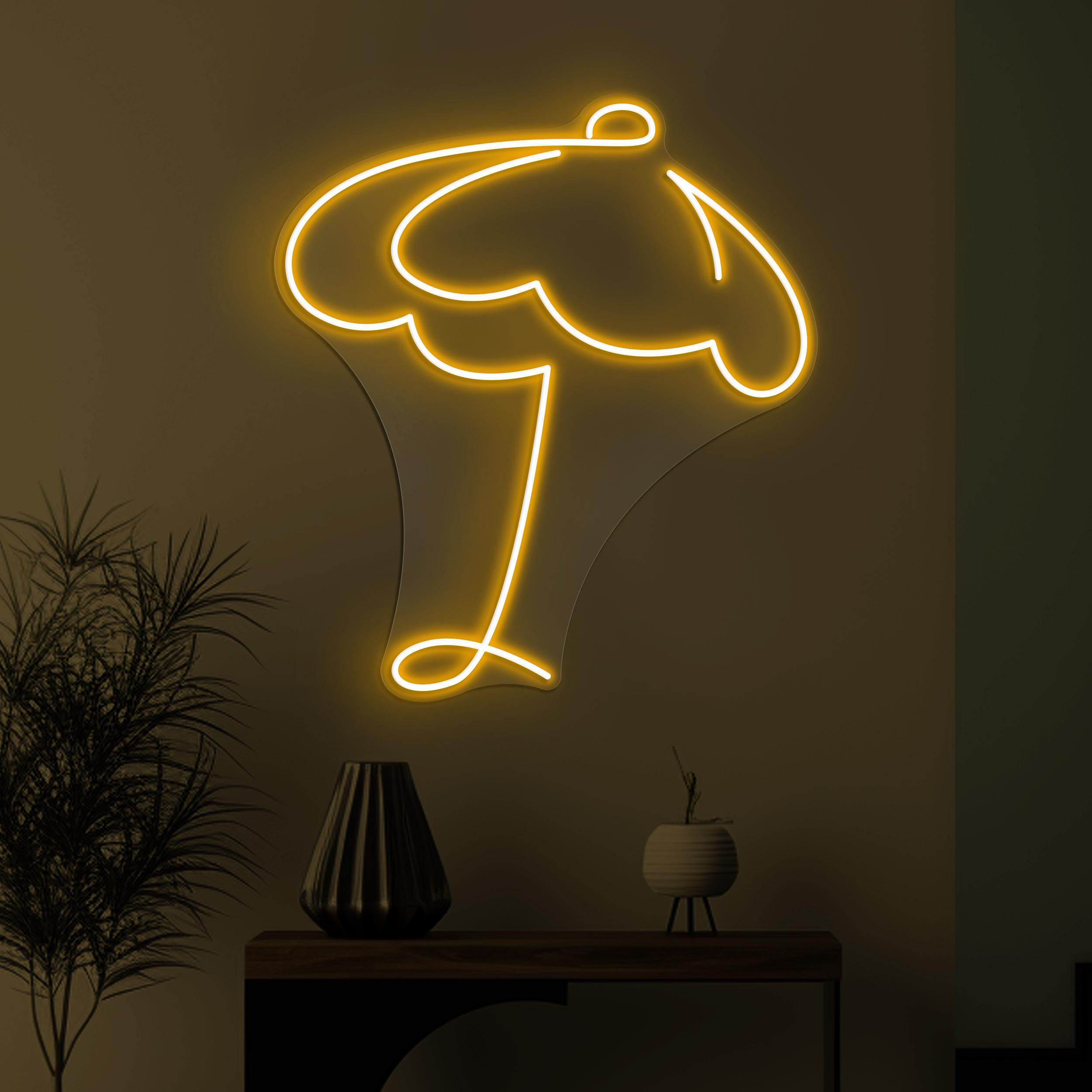 Umbrella Neon Sign, Umbrella LED Light, Rainy Day Wall Decor, Beach Umbrella Wall Art, Home Neon Light, Beach Vibes Sign, Kids Room Decor