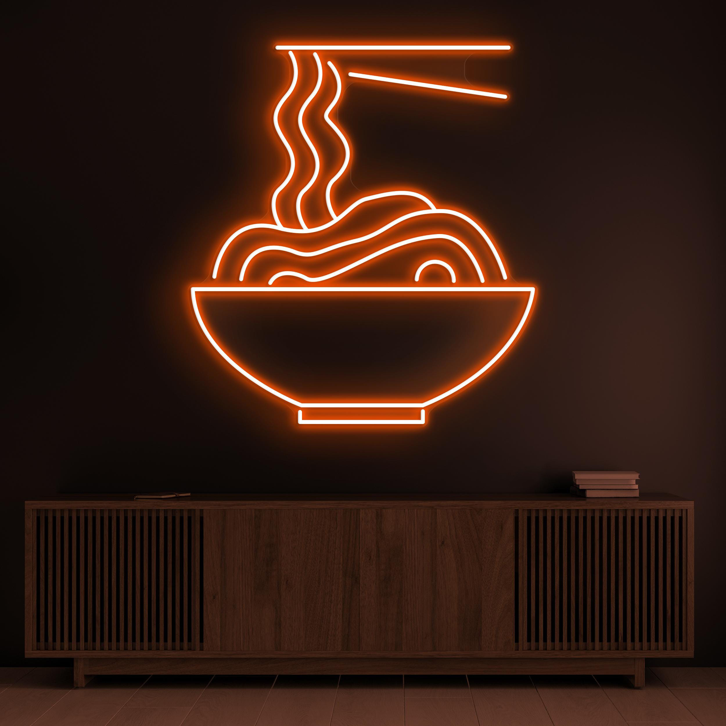Ramen Neon Sign, Ramen Bowl LED Light, Noodle Shop Wall Art, Asian Food Wall Decor, Kitchen Neon Light, Bar & Cafe Led Sign, Home Wall Decor