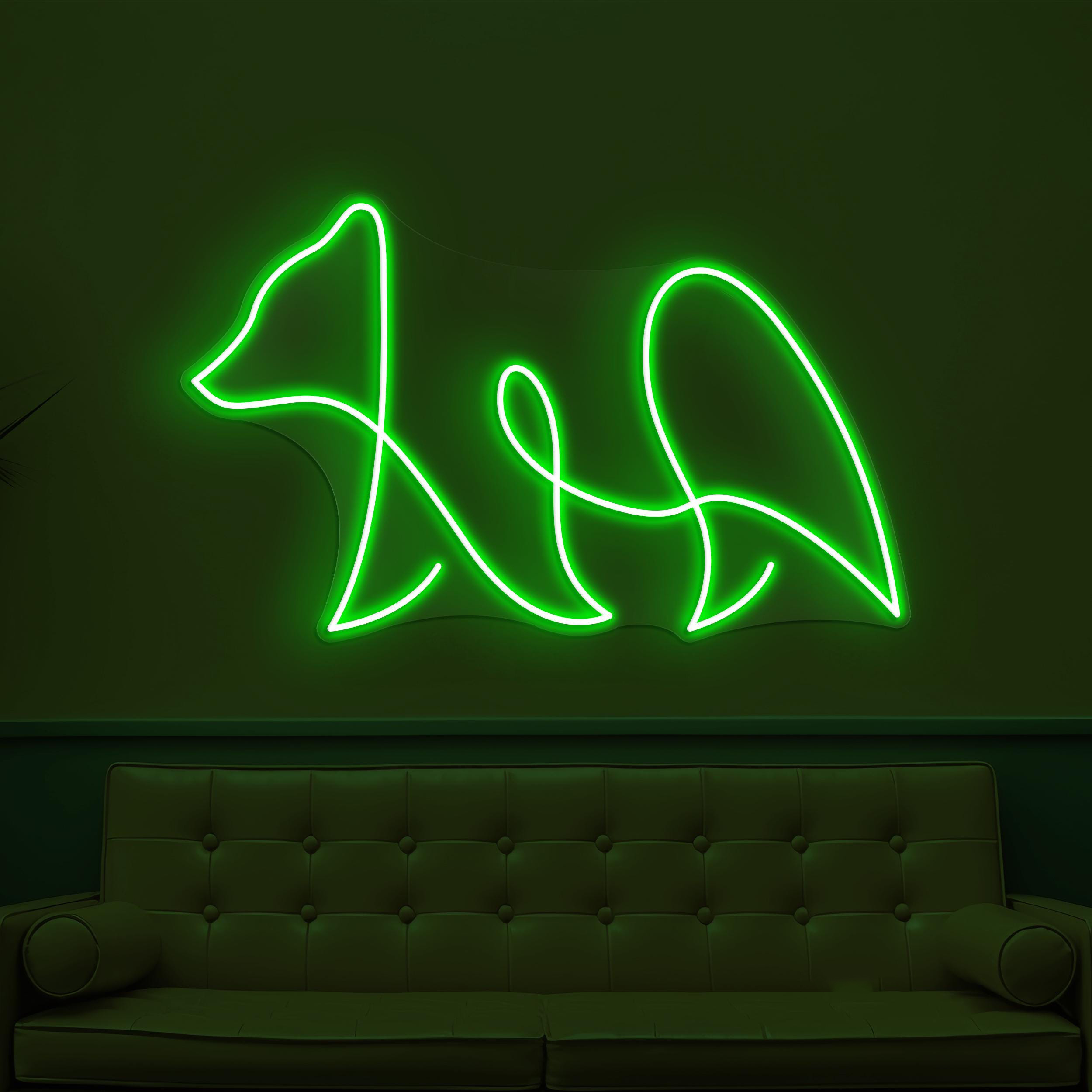 Bear Neon Sign, Bear LED Light, Cute Bear Line Wall Art, Led Wall Decor, Zoo Neon Light, Wild Animal Neon Decor, Kids Room Wall Decor, Gift