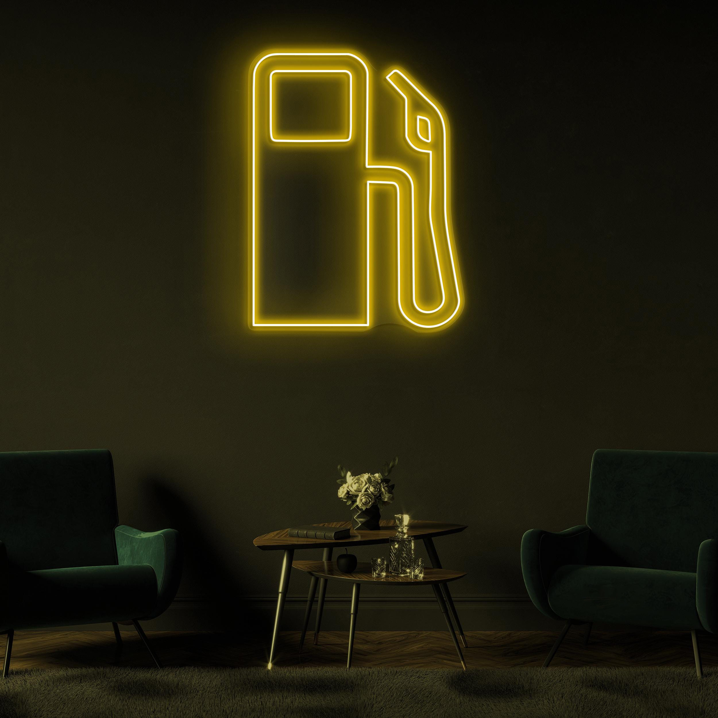 Fuel Pump Neon Sign, Fuel Pump LED Light, Gas Pump Wall Decor, Fuel Up Wall Art, Road Trip Led Sign, Petrol Pump Neon Light, Home Wall Decor