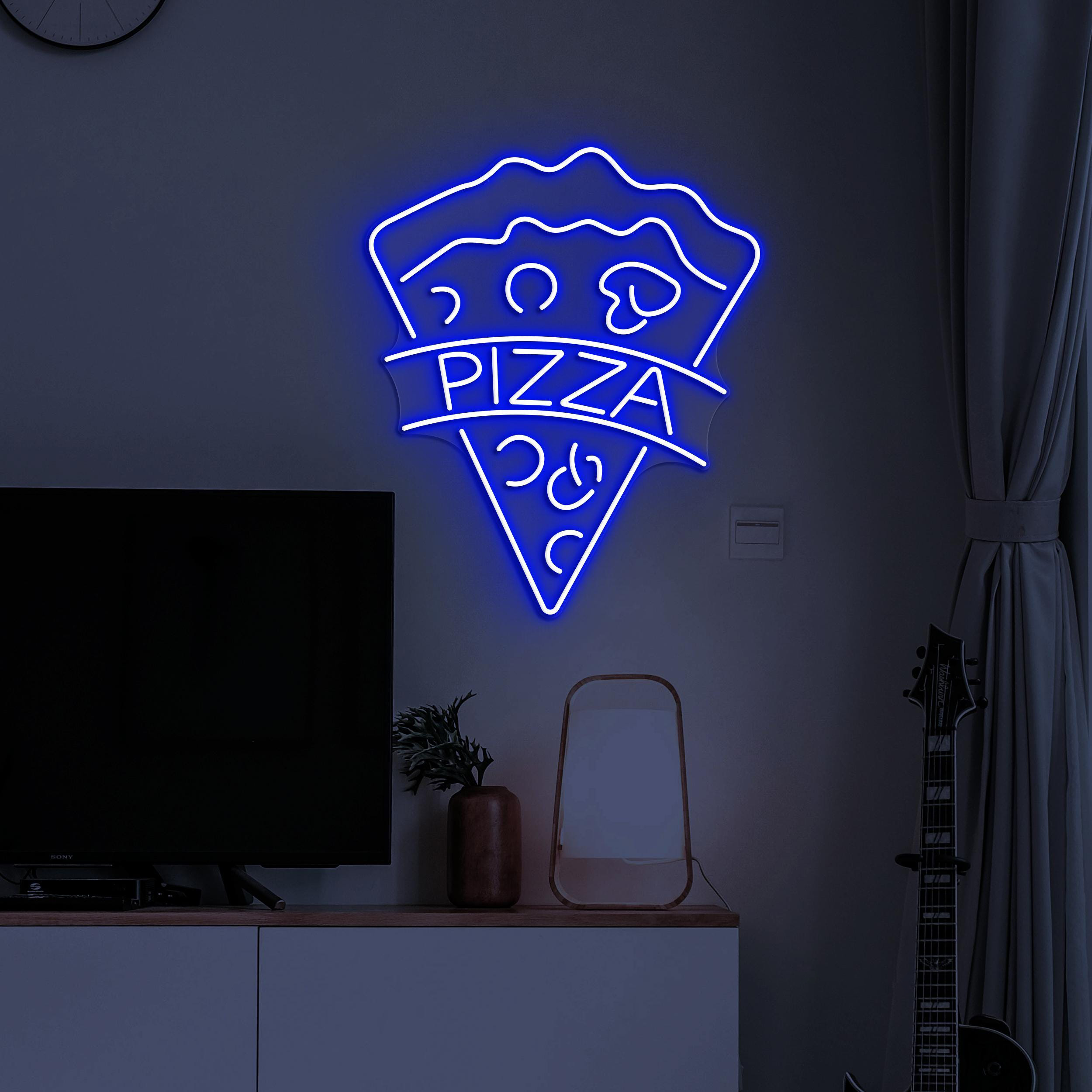 Pizza Neon Sign, Pizza LED Light, Pizza Logo Wall Decor, Pizza Cafe Neon Light, Kitchen Neon Art, Foodie Neon Sign, Pizza Lover Wall Decor