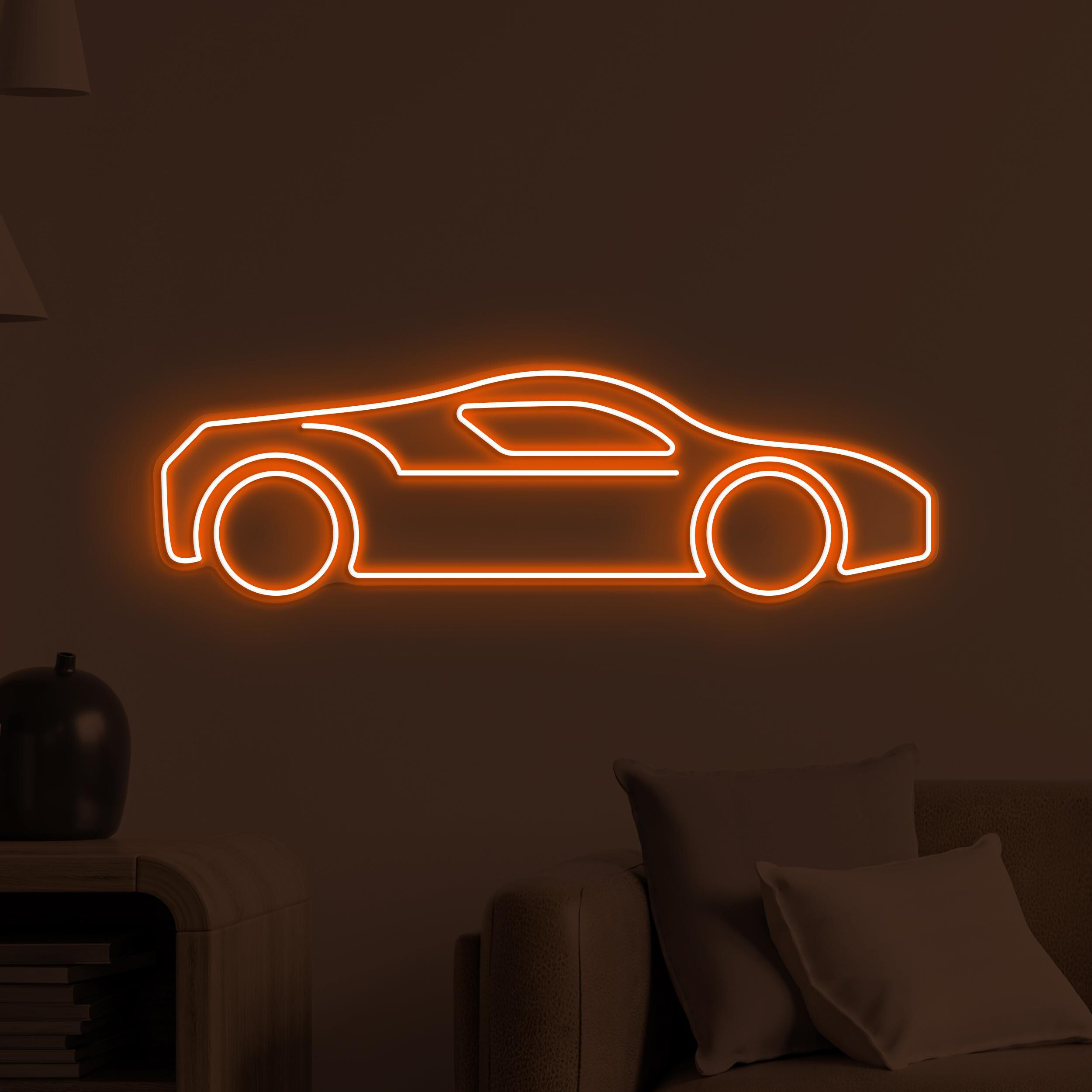 Car Neon Sign, Car LED Light, Sports Car Wall Decor, Racing Car Neon Light, Game Room Wall Art, Garage Neon Decor, Auto Show Neon Sign, Gift
