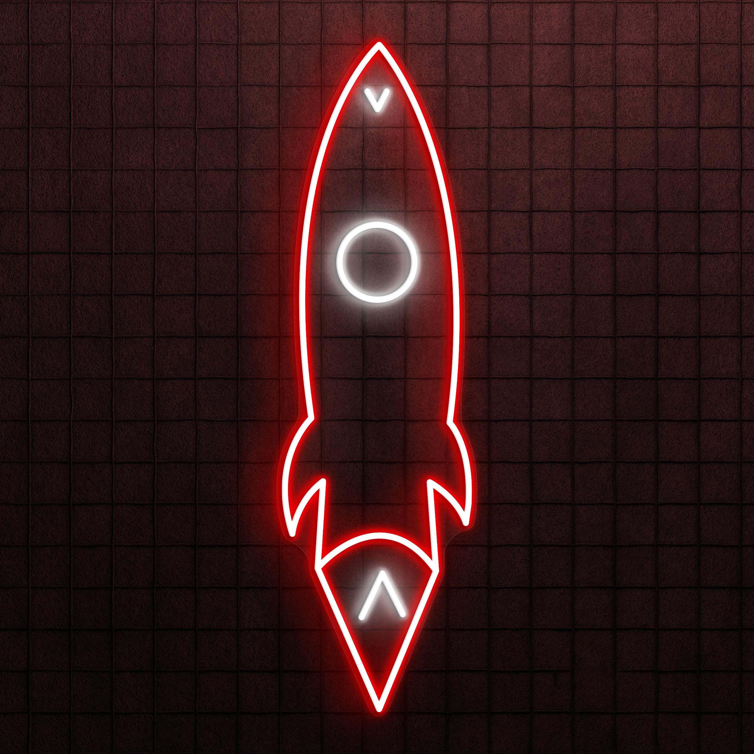 Rocket Neon Sign, Rocket LED Light, Space Ship Wall Decor, Game Room Neon Light, Personalized Neon Sign, Kids Room Wall Decor, Home Wall Art