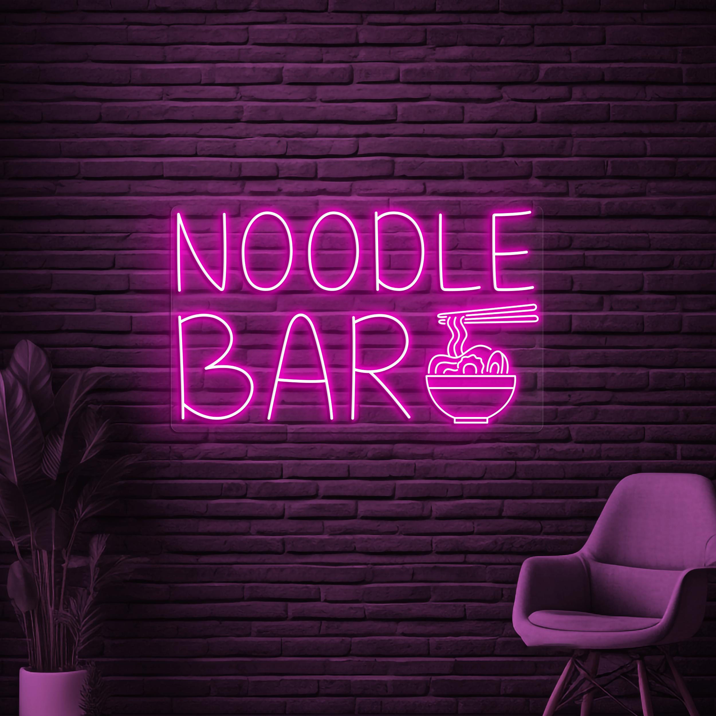 Noodle Bar Neon Sign, Noodle Bar LED Light, Kitchen Wall Decor, Ramen Neon Sign, Pasta Wall Light, Pasta Neon Sign, Asian Restaurant Sign