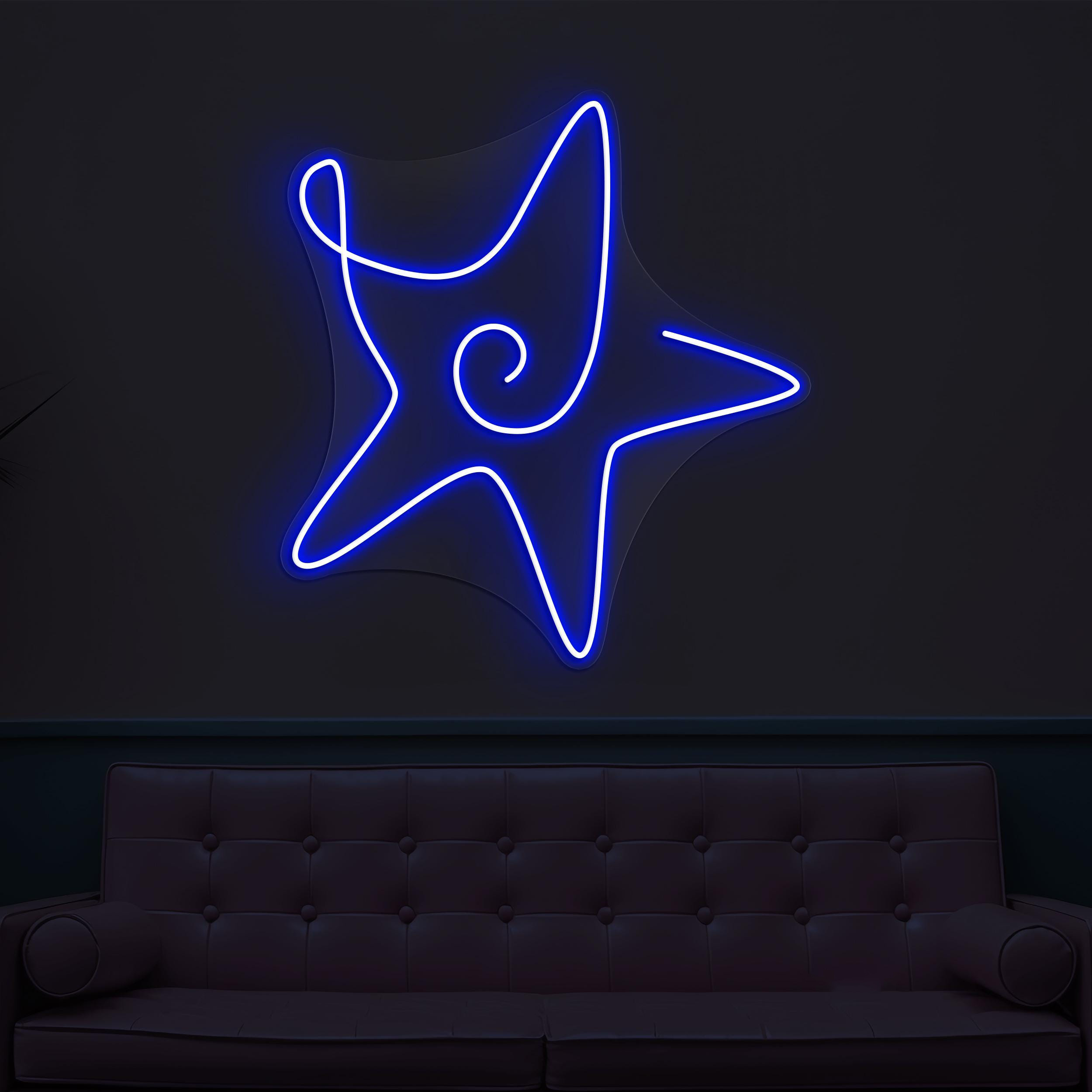 Star Neon Sign, Star LED Light, Kids Room Wall Decor, Led Night Wall Art, Home Neon Light, Bedroom Led Sign, Restaurants Led Neon Light