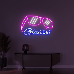 Glasses Neon Sign, Glasses LED Light, Eyewear Wall Decor, Sunglasses Shop Wall Art, Custom Neon Sign, Fashion Room Decor, Optometrist Decor