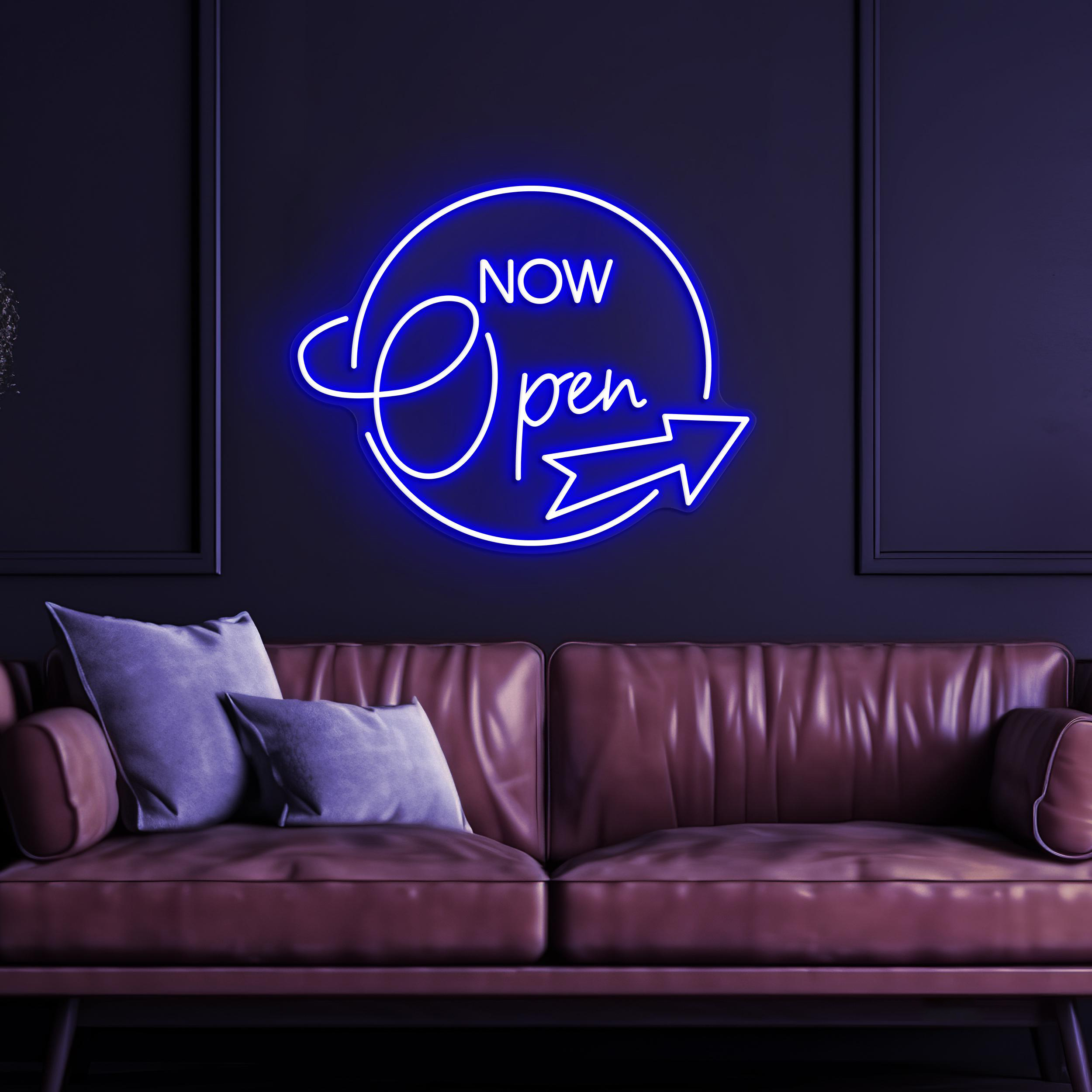 Now Open Neon Sign, Now Open LED Light, Open Wall Decor, Club, Bar Pub, Store Wall Art, Open Display Neon Sign, Business Logo Wall Light