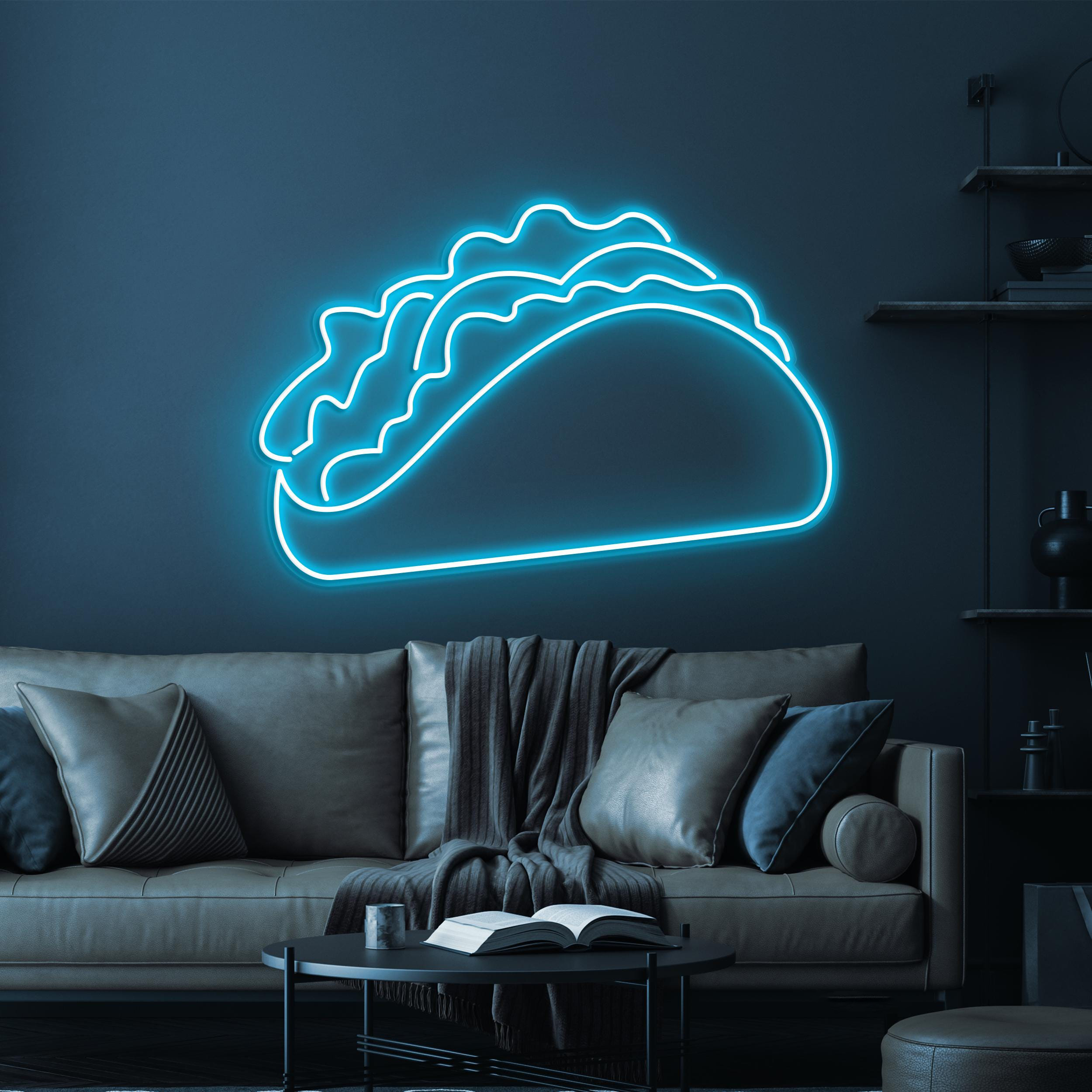 Taco Neon Sign, Mexican Food Neon Light, Taco Wall Art, Restaurant Neon Sign, Tacos LED Light, Street Food Neon Sign, Taco Neon Wall Art