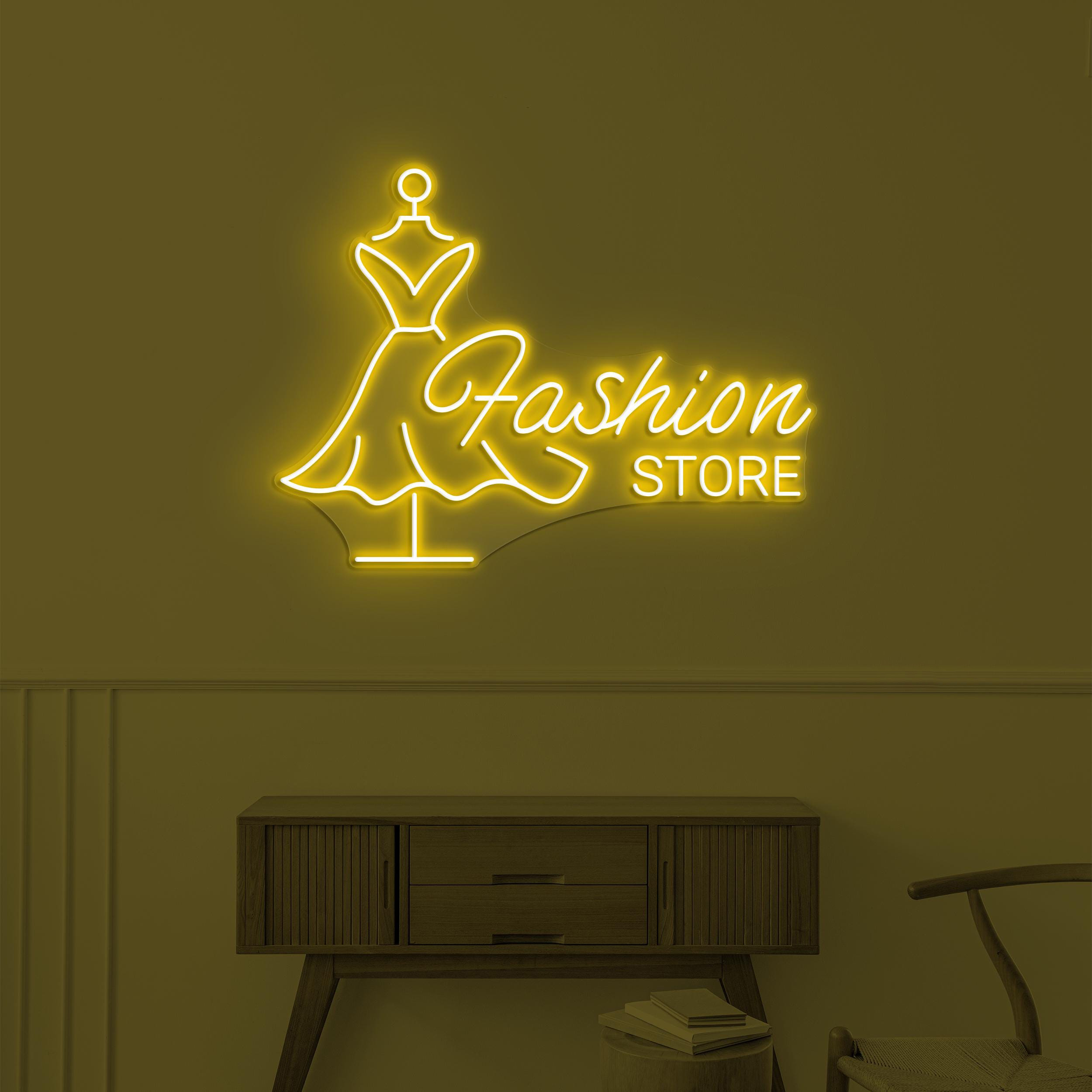 Fashion Store Neon Sign, Fashion Store LED Light, Boutique Wall Decor, Fashion Shop Wall Art, Custom Neon Sign Art, Girls Shop Wall Decor