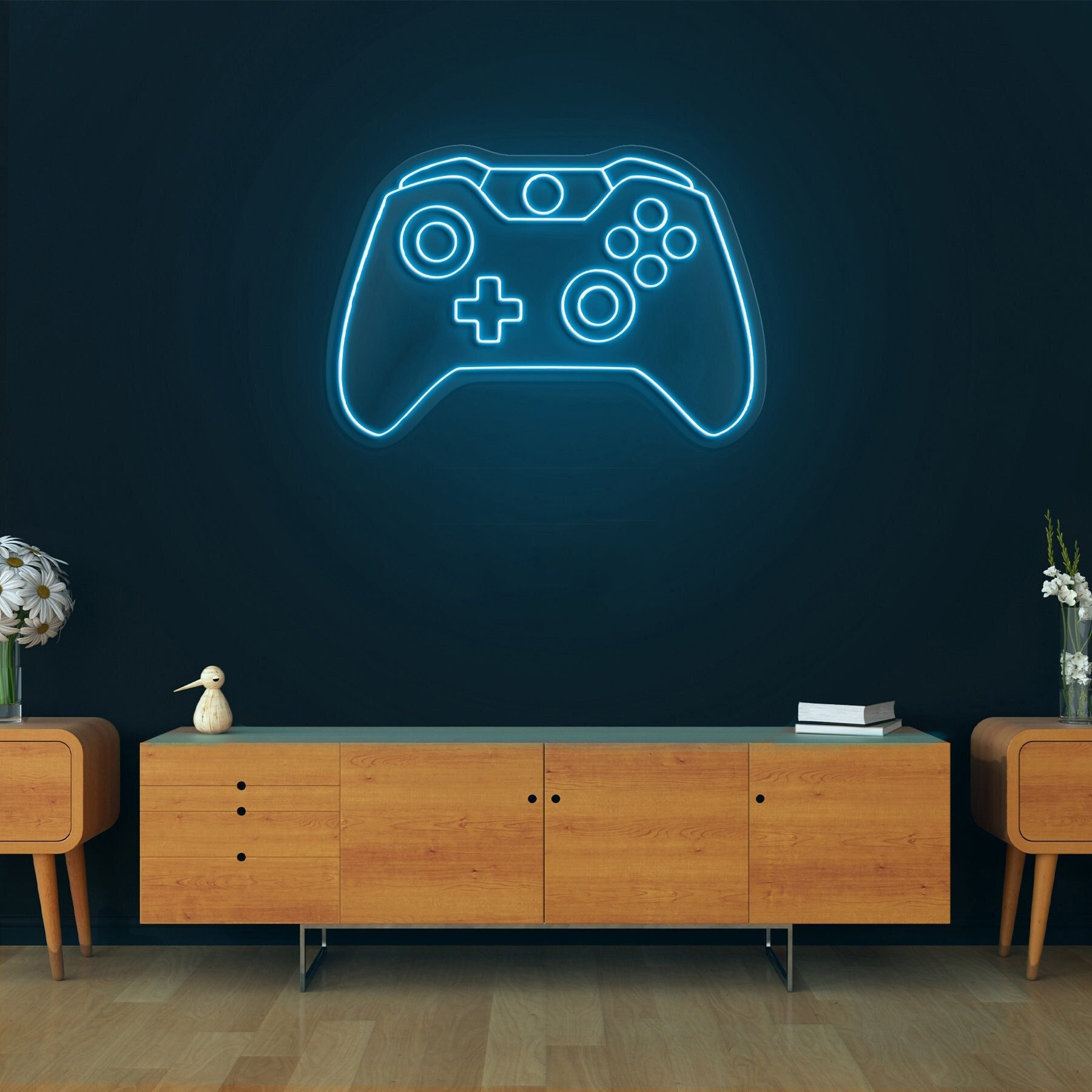 Gamer Remote Neon Sign, LED Wall Decor, Game Controller Neon Light, Gaming Room Decor, Best Gamer Gifts, Cool Room Lighting, Game Room Art