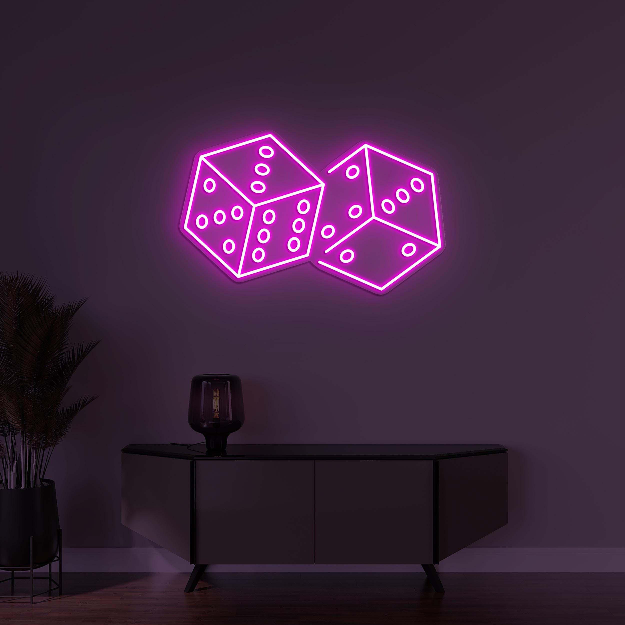 Dice Neon Sign, Dice LED Light, Ludo Dice Wall Decor, Game Room Wall Art, Custom Neon Sign, Ludo Wall Decor, Ludo Lover Gift, Home Wall Art