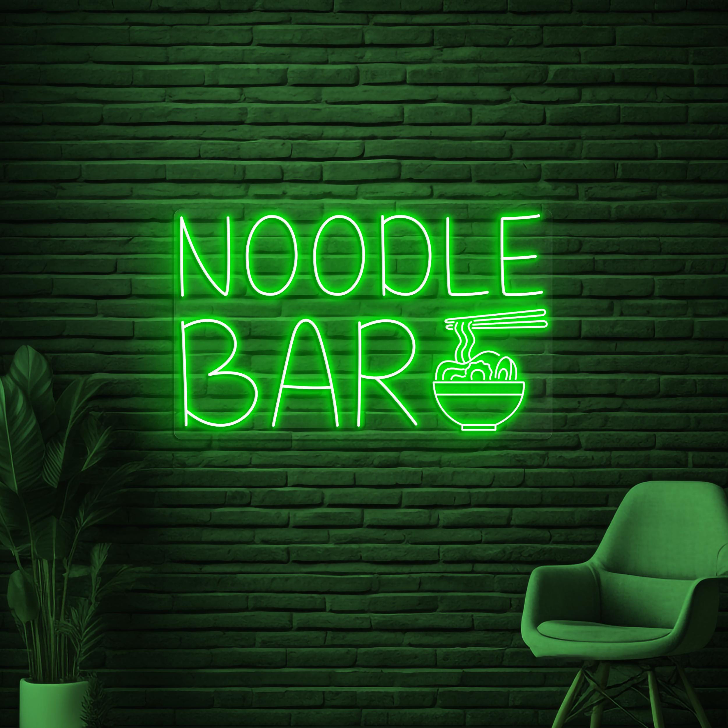 Noodle Bar Neon Sign, Noodle Bar LED Light, Kitchen Wall Decor, Ramen Neon Sign, Pasta Wall Light, Pasta Neon Sign, Asian Restaurant Sign