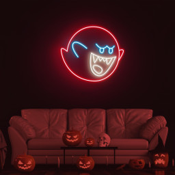 Ghost Neon Sign, Ghost LED Light, Scary Ghost LED Neon Art, Cute Ghost Wall Decor, Ghost Party Decor, Led Party Sign, Horror House Art, Gift