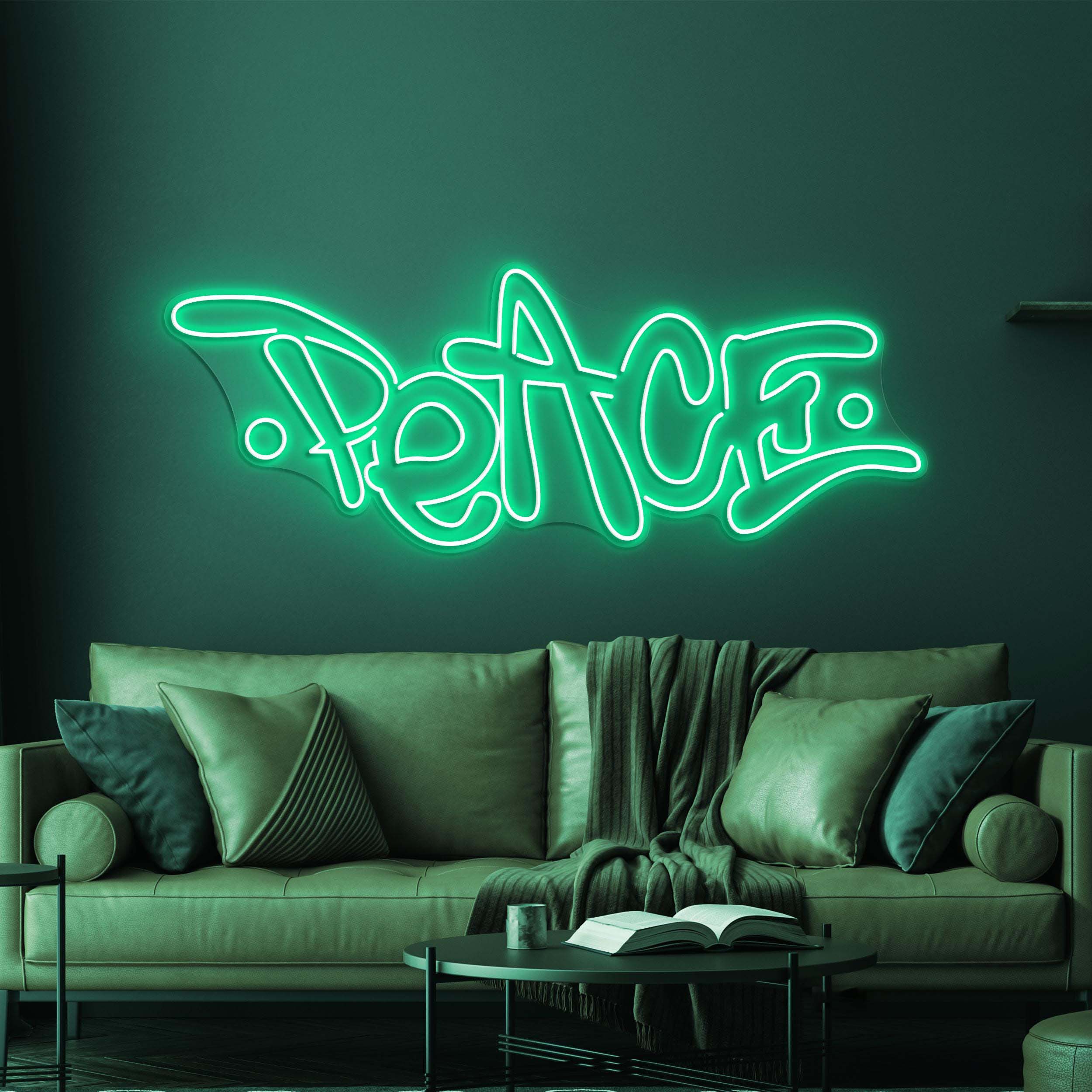 Peace Neon Sign, Peace LED Light, Positive Wall Decor, Custom Neon Sign, Home Wall Decor, Peace Neon Bar Sign, Game Room Decor, Love Sign