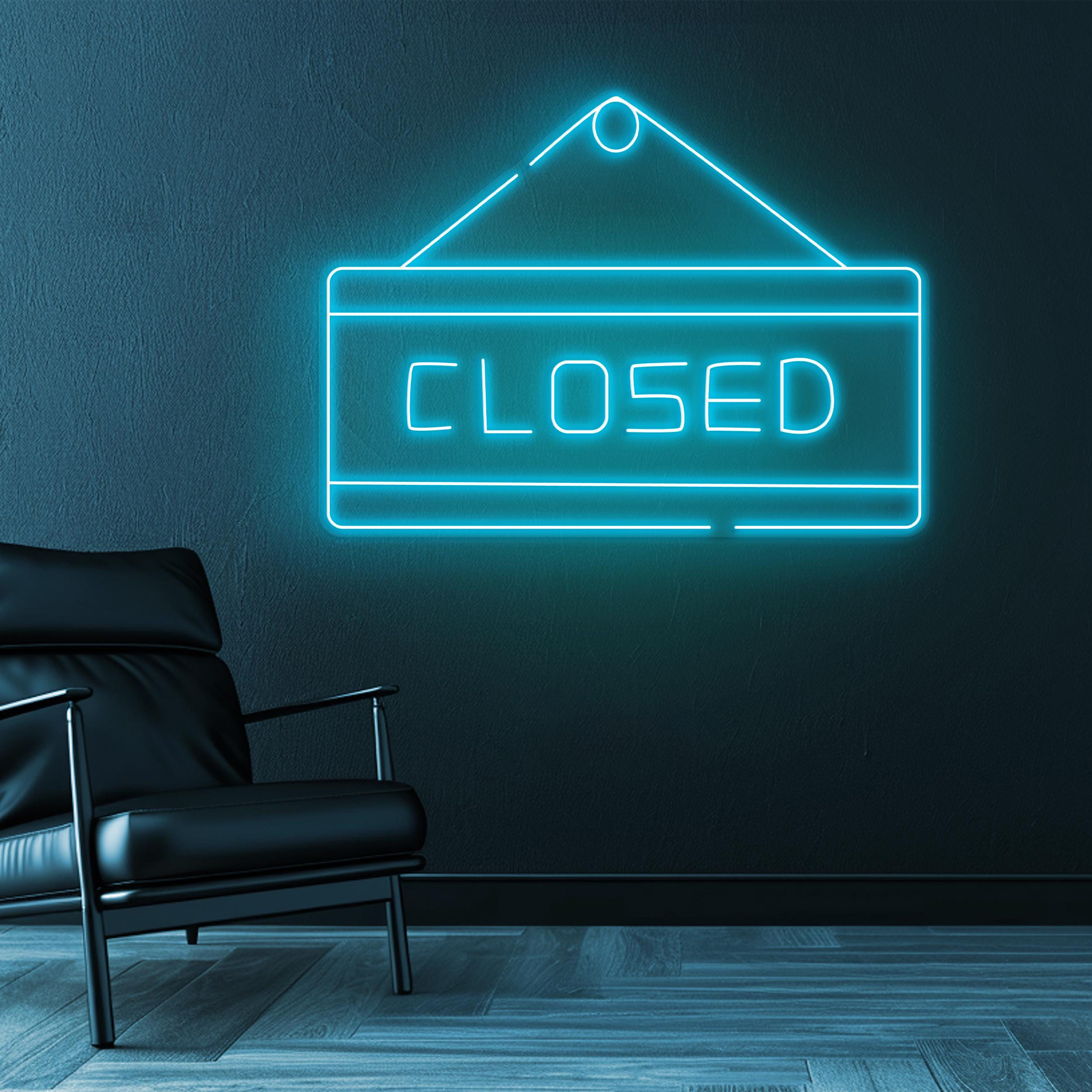 Closed Neon Sign, Closed LED Light, Closed Hanging Wall Art, Business Sign, Decor for Shop, Store, Cafe, Salon, Bar, Pub, Restaurant