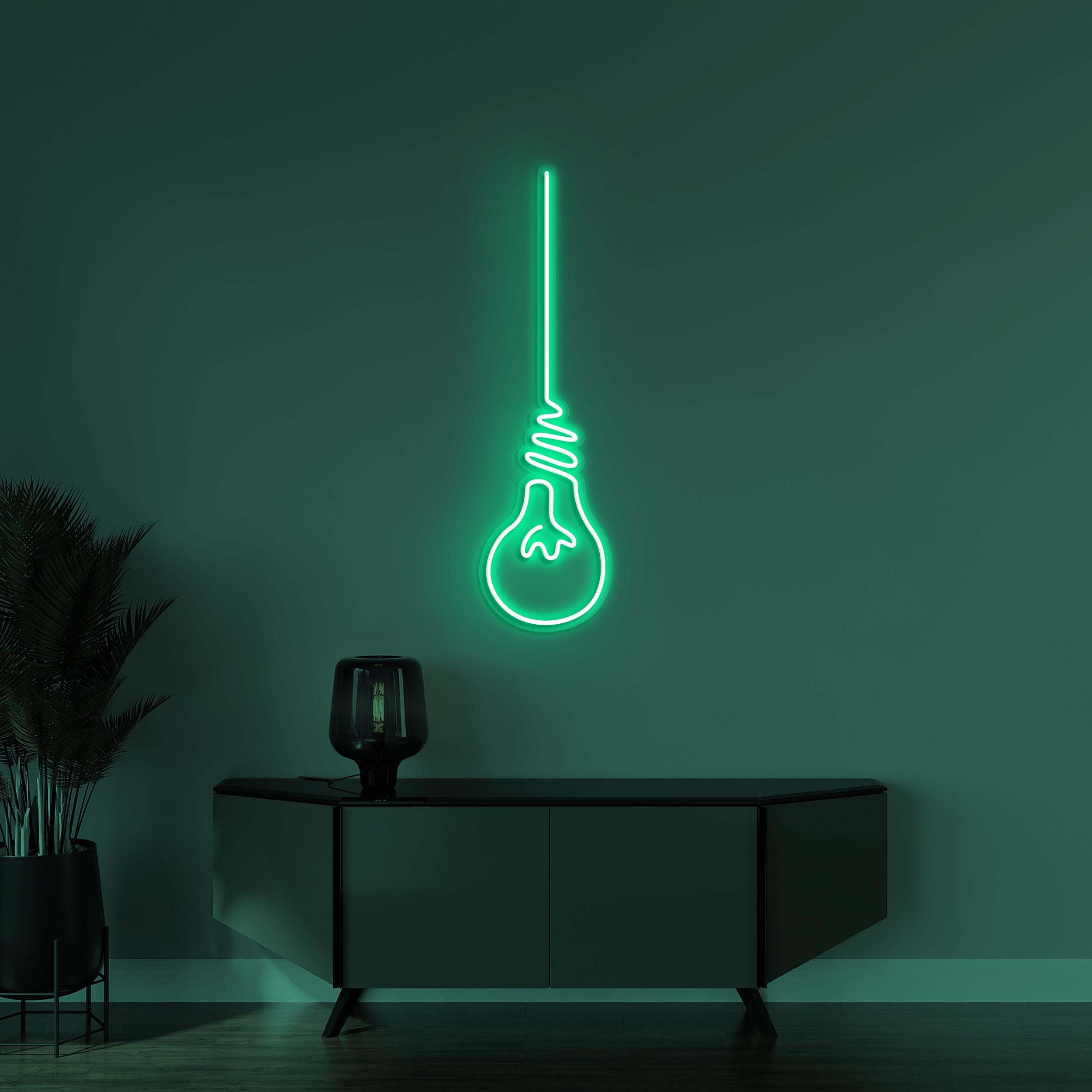 Bulb Neon Sign, Light Bulb LED Light, Light Bulb LED Noen Art, Bright Spark Neon Sign, Home Wall Decor, Cafe Wall Art, Party Wall Decor