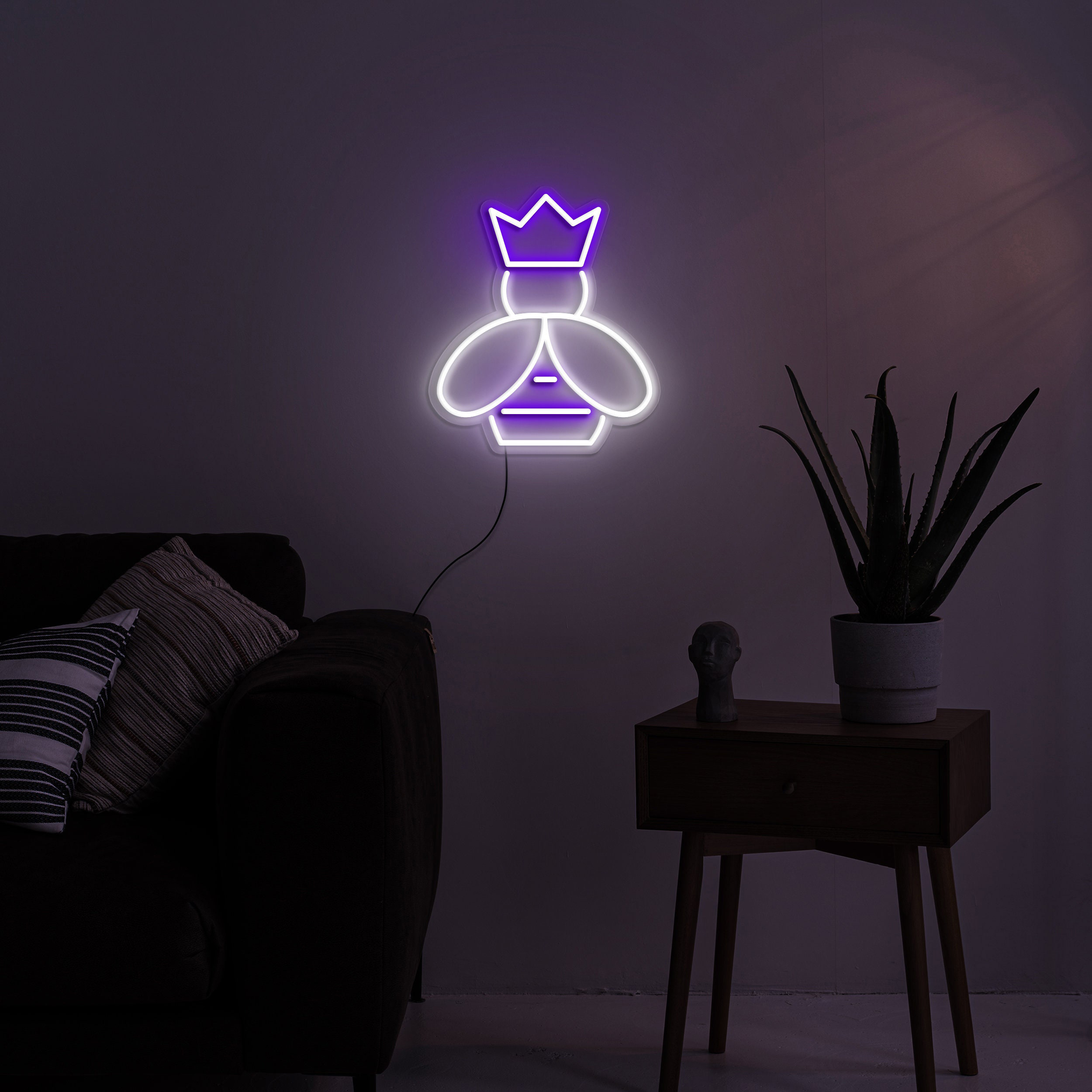 Bee Neon Sign, Light USB Plug, Dimmable Honey Wall Decor Lamp for Home, Patio, Hotels, Stores, Gift for Friends, Kids, World Bee Day Decor