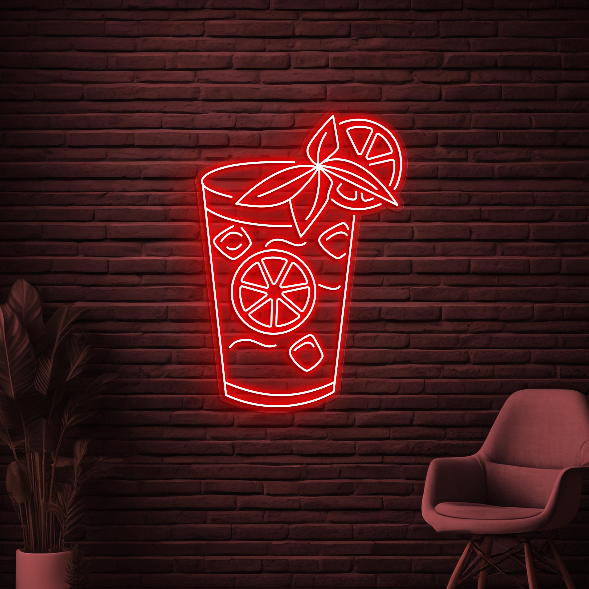 Mojito Neon Sign, Mojito LED Light, Cocktail Wall Decor, Bar Pub Wall Art, Mojito Cocktail Neon Light, Drink Corner Art, Cocktail Lover Gift