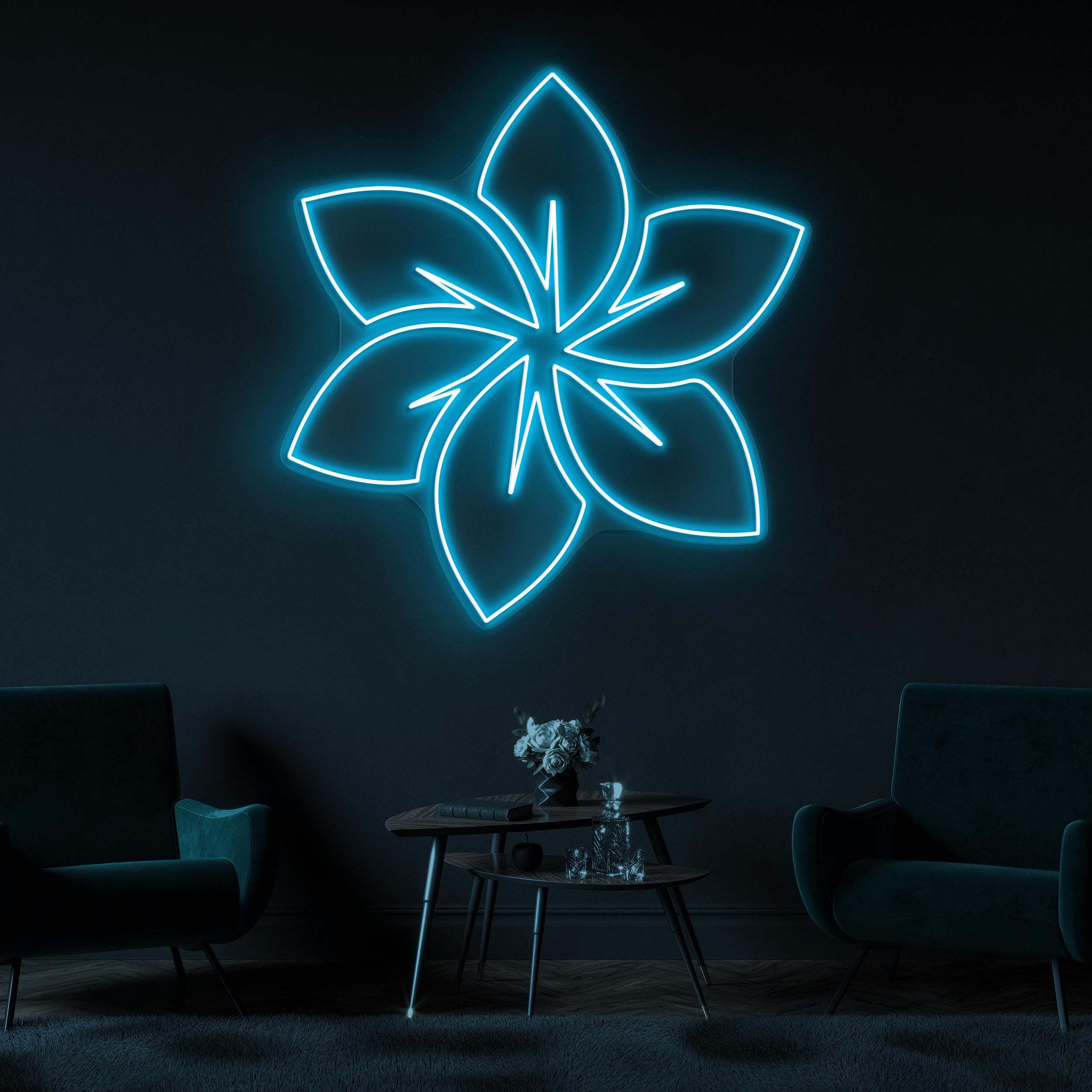 Flower Neon Sign, Flower LED Light, Floral Wall Decor, Flower Shop Wall Art, Wedding Parties Wall Art, Decor for Home, Party and Room, Gift