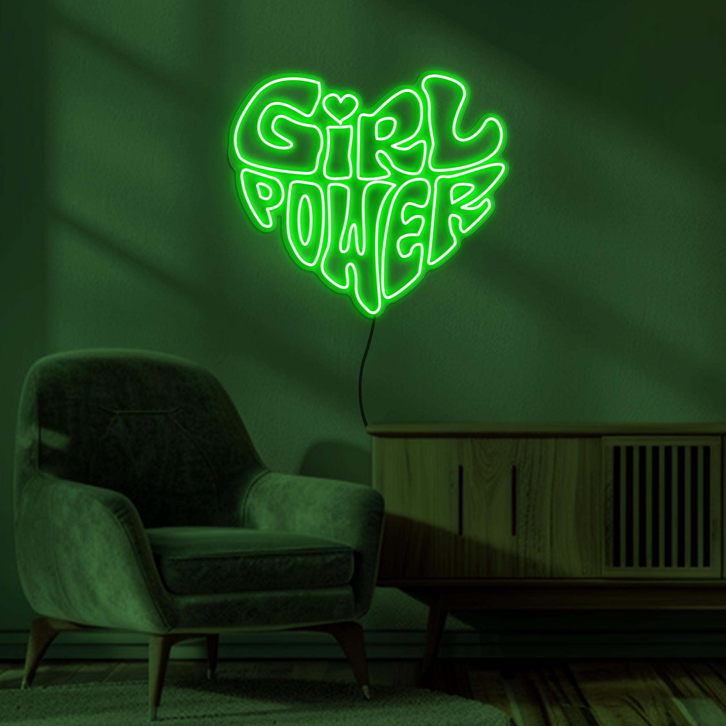 Girl Power Neon Sign, Girl Power LED Naeon Art, Girl Power LED Light, Girls Room Decor, Girl Power Art, Girls Gym Decor, Custom Neon Sign