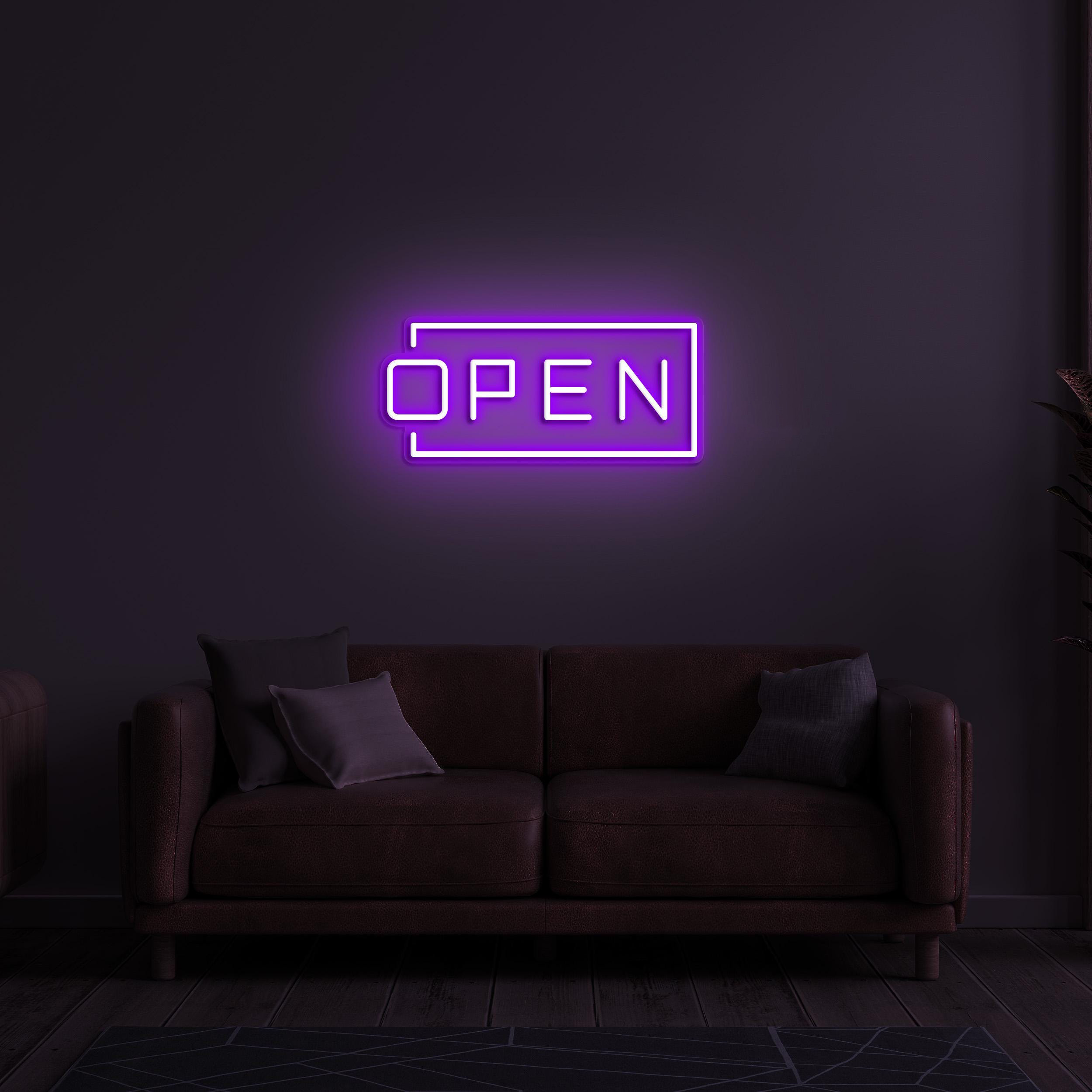 Open Neon Sign, Open LED Light, Opening Sign, Welcoming Sign, Hanging Open Sign, Decor for Stores, Cafe, Bar, Shops, Business Logo Art, Gift