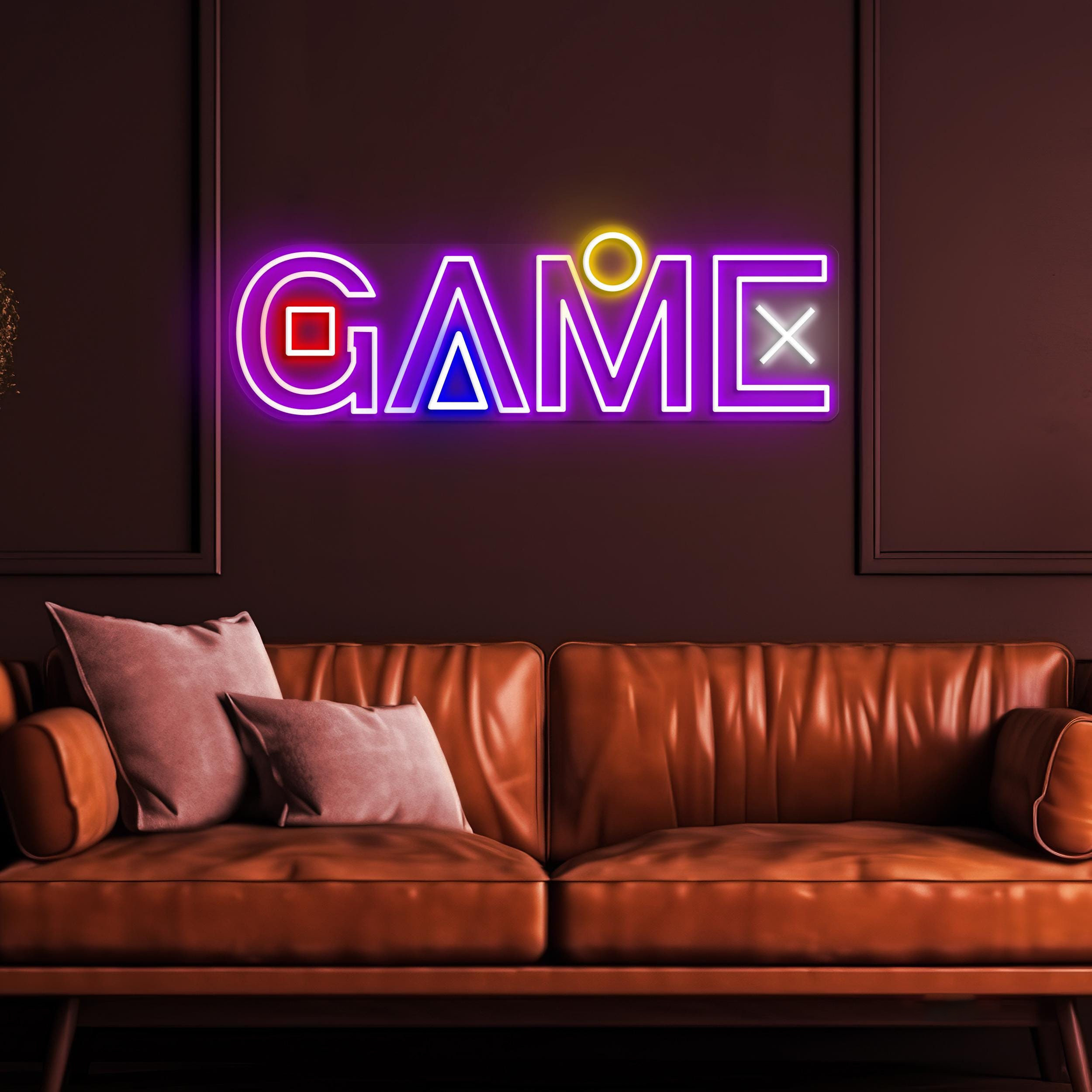 Game Neon Sign, Game LED Light, Gamer Wall Decor, Game Room Wall Art, Kids Room Decor, Gaming Zone Light, Level Up Neon Art, Game Lover Gift