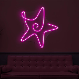 Star Neon Sign, Star LED Light, Kids Room Wall Decor, Led Night Wall Art, Home Neon Light, Bedroom Led Sign, Restaurants Led Neon Light