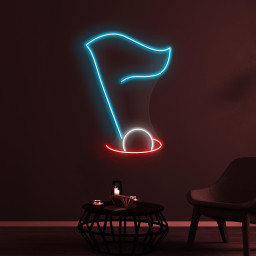 Golf Flag Neon Sign, Golf Flag LED Light, Golf Flag Wall Decor, Golf Club Neon Sign, Game Room Wall Art, Led Neon Art, Golf Lover Gift