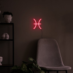 Pisces Neon Sign, Zodiac Horoscope Wall Decor, Astrology Birthday Gift, LED Neon Light, Home Decor, Spiritual Zodiac Sign, USB Powered Sign