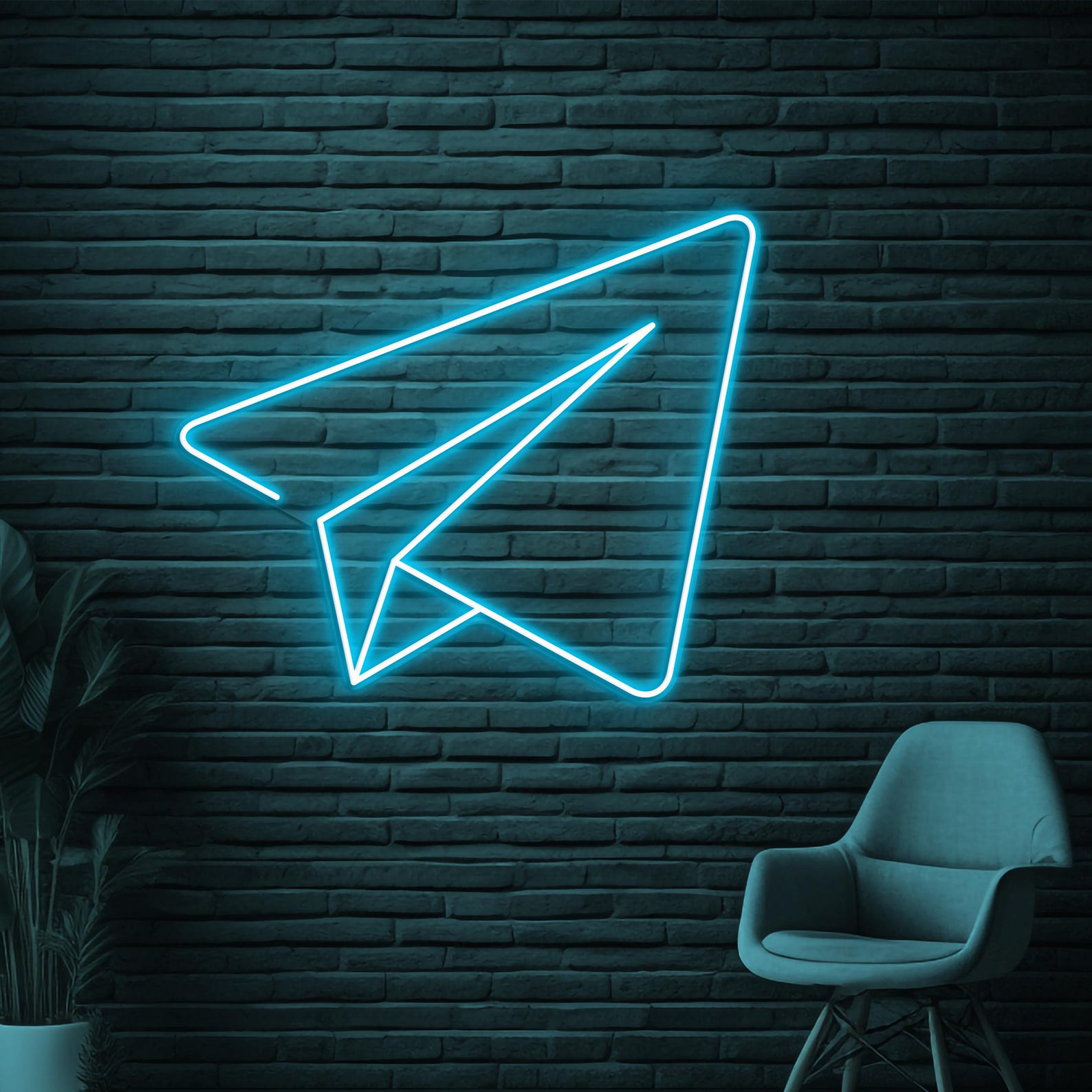 Paper Plane Neon Sign, Paper Airplane LED Light, Flying Plane Decor, Airport Wall Art, Home Neon Light, Take Flight Sign, Kids Room Decor