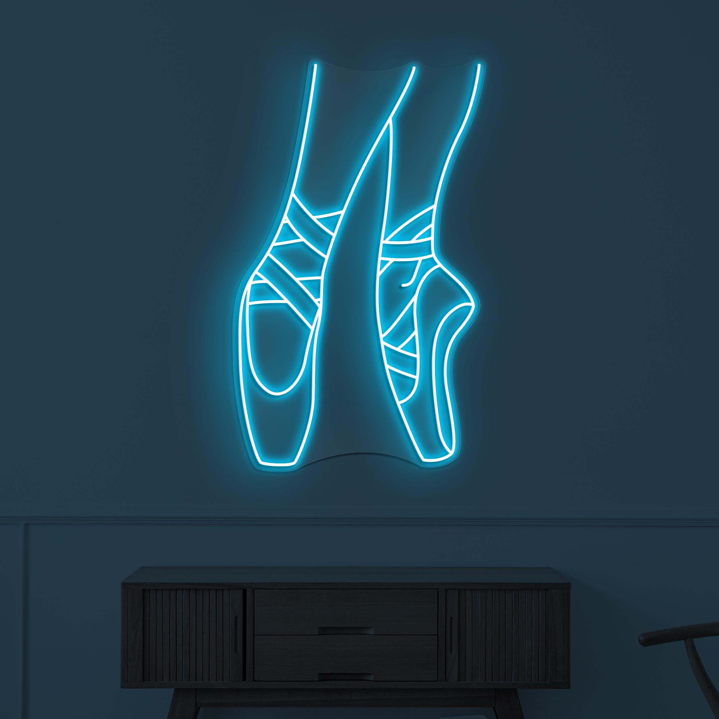 Ballet Shoe Neon Sign, Ballet Shoe LED Light, Dancing Shoe Wall Decor, Dance Studio Wall Art, Ballerina Neon Sign, Gift For Ballet-Dancer
