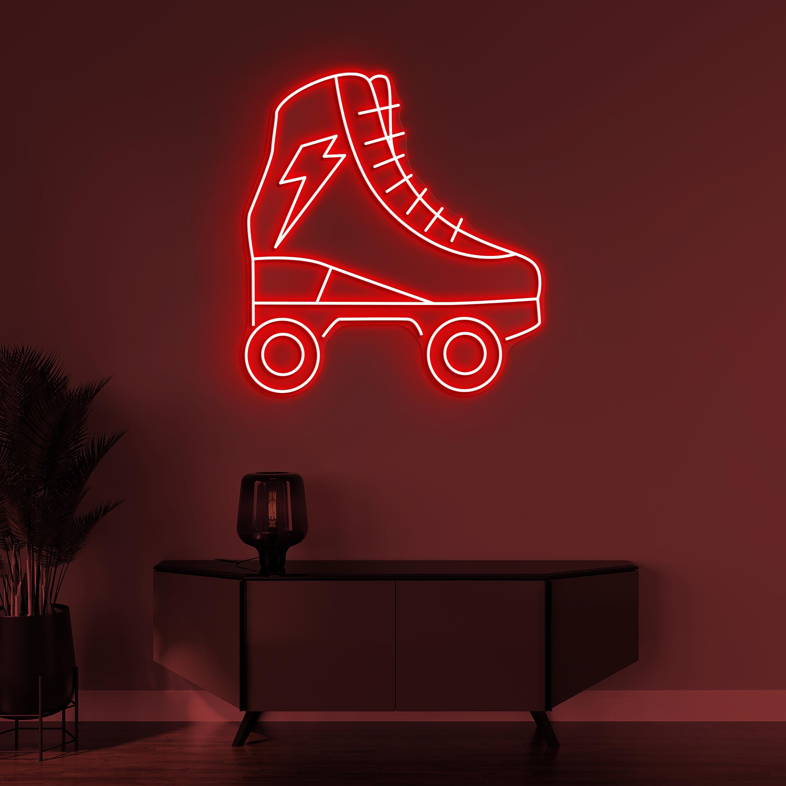 Roller Skate Neon Sign, Roller Skate LED Light, Skating Club Wall Decor, Game Room Wall Art, Birthday's Gifts, Sports Shop Sign, Home Art