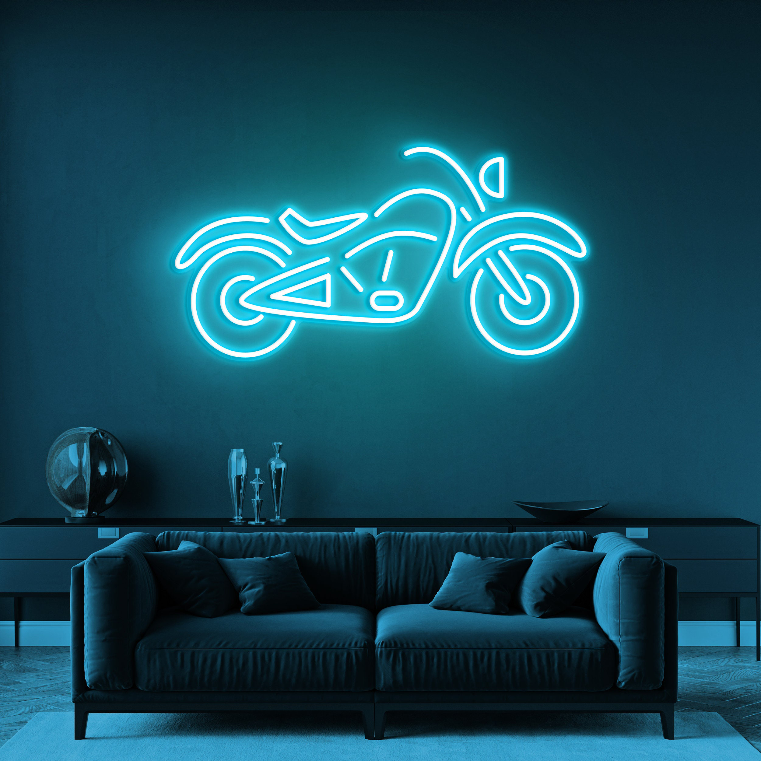 Motorbike Neon Light, Bike Sign, Garage Motorcycle Sign, Man Cave Decor, Motorcycle Wall Art, Garage Decor, Party Room Neon Wall Decor Gift