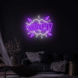 Yeah Neon Sign, Light for Home Decor, Bars, Events, and Man Caves, Game room decor, Led Neon Light for Home, Office, Party and Shop decor