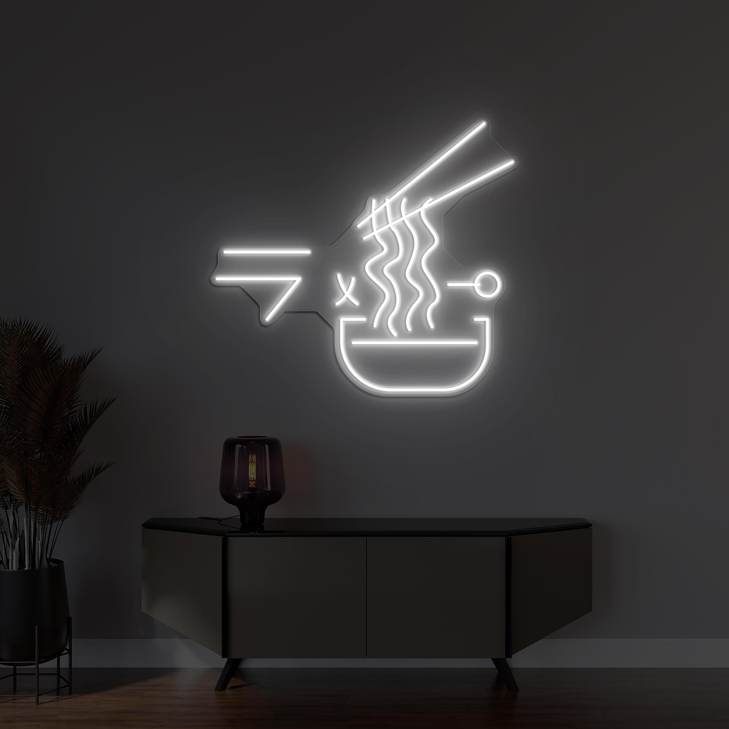 Ramen Neon Sign, Ramen LED Light, Japanese Noodles Wall Art, Kitchen Wall Decor, Noodle Bowl Neon Light, Ramen Bowl Sign, Asian Food Art