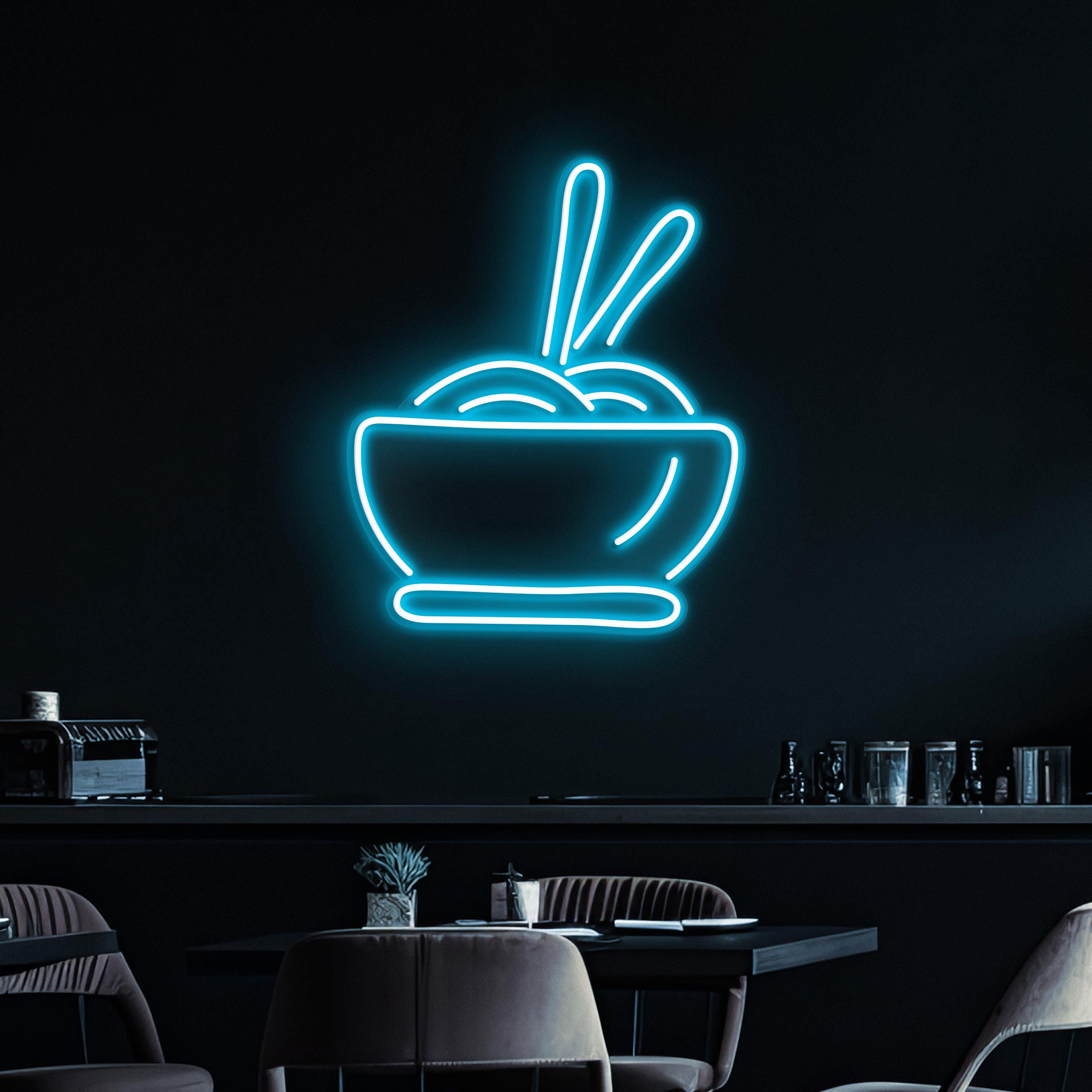 Noodles Neon Sign, Noodles LED Light, Ramen Wall Decor, Coffee Shop Neon Light, Kitchen Wall Art, Coffee Cup Neon Sign, Coffee Lover Art