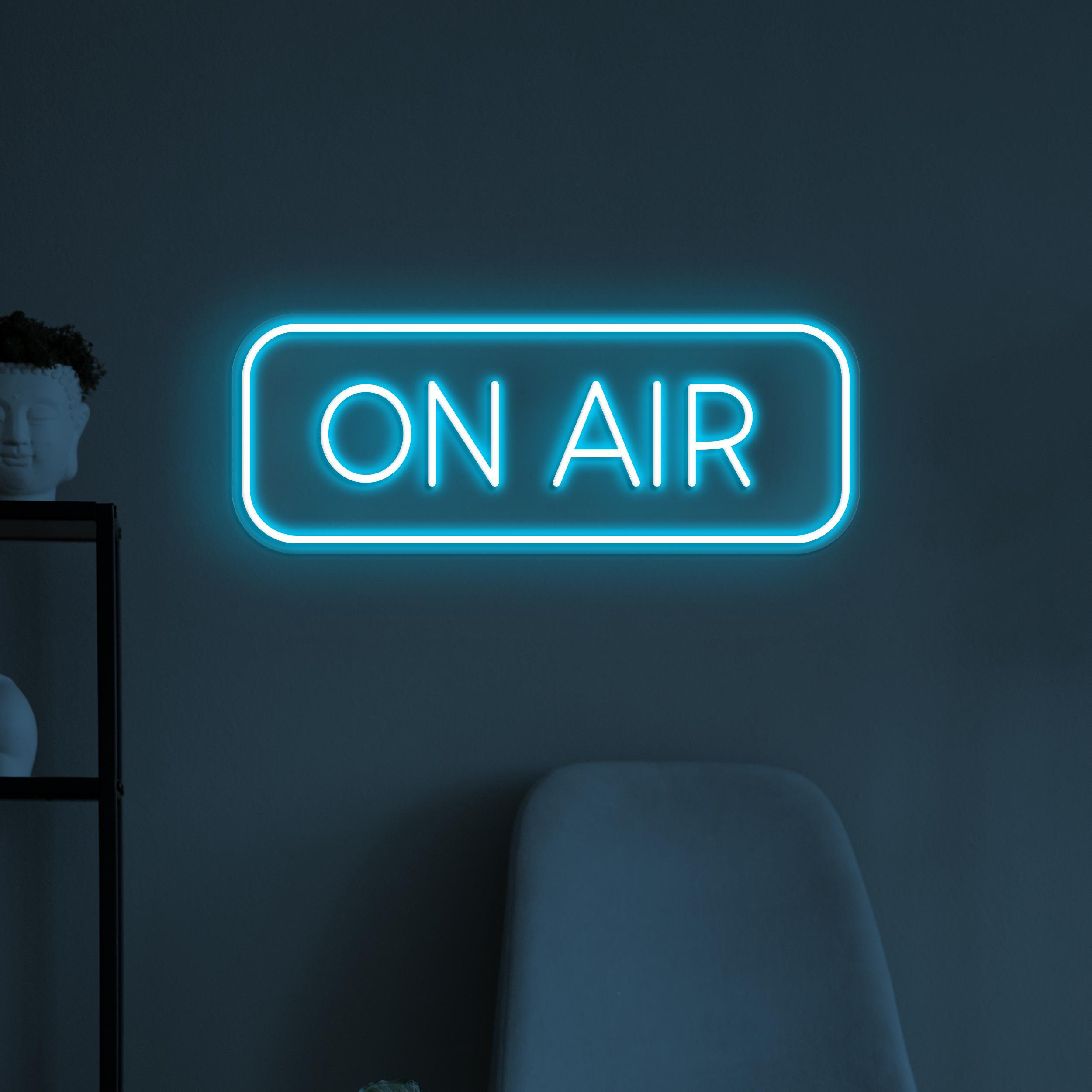 On Air Neon Sign, On Air LED Light, On Air Wall Decor, Live Show Neon Light, On Air News Channel Decor, On Air Podcast Decor, On Air Logo