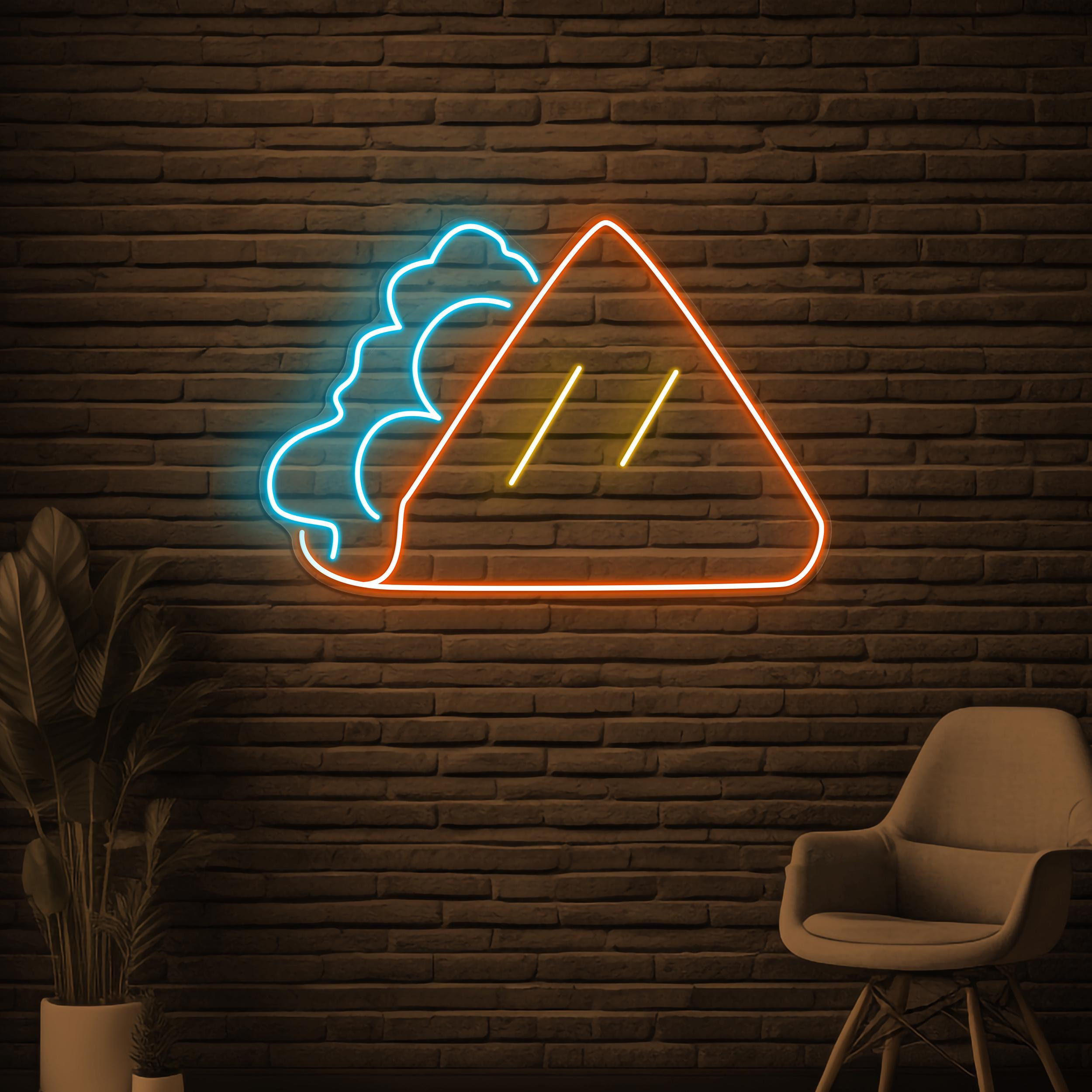 Tacos Sandwich Neon Sign, Tacos Sandwich LED Light, Kitchen Wall Decor, Cafe Neon Wall Art, Mexican Food Neon Art, Sandwich Lover's Sign
