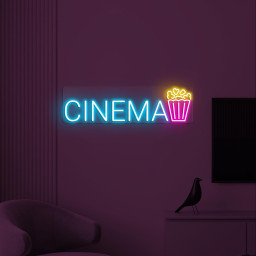 Cinema Neon Sign, Cinema LED Light, Cinema Popcorn Wall Decor, Movie Theater Neon Art, Cinema Room Light, Movie Lover Gift, Home Wall Decor