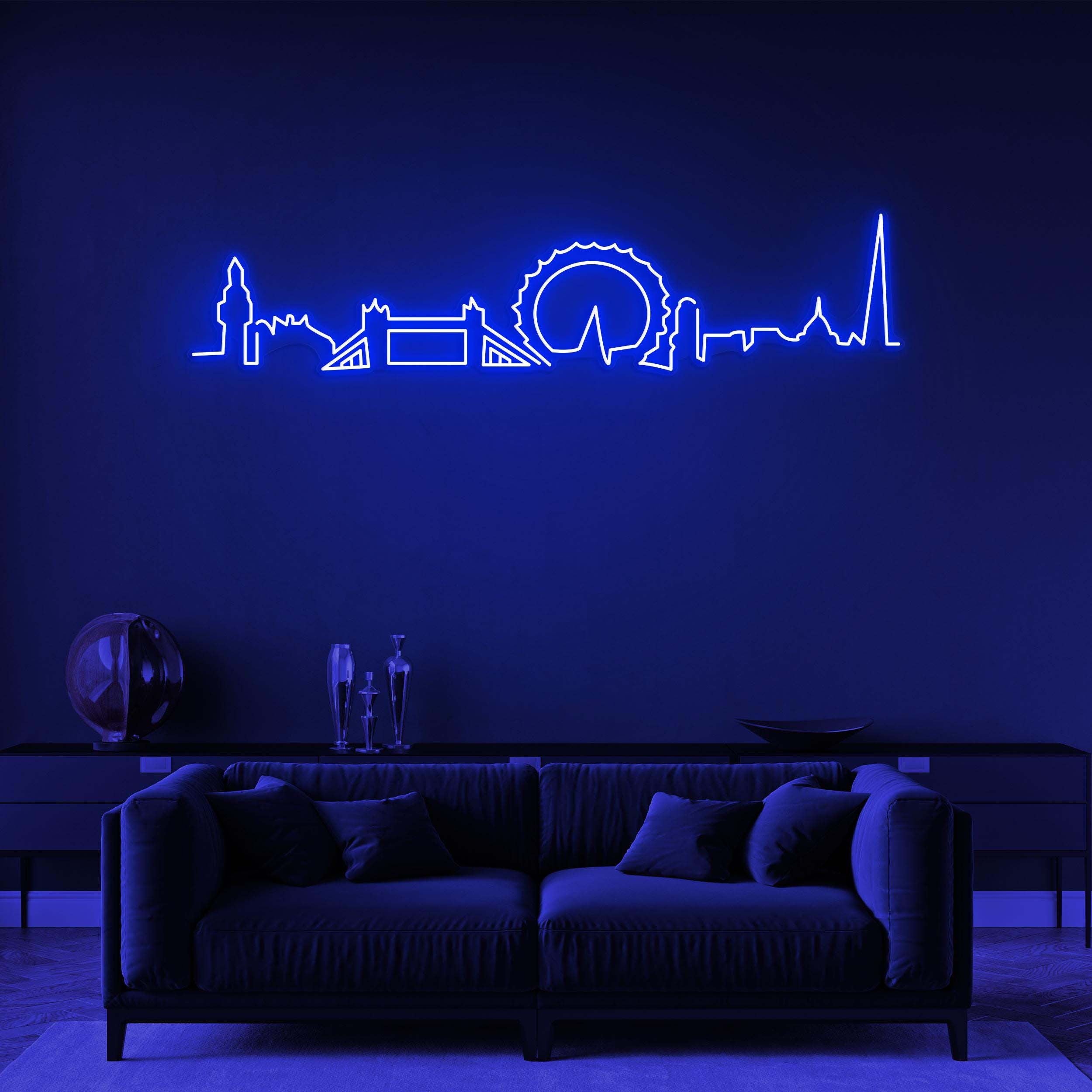 London City Neon Sign, London Skyline LED Light, London LED Neon Art, Custom City Skyline, City Led Light, Home Wall Decor, Office Wall Art