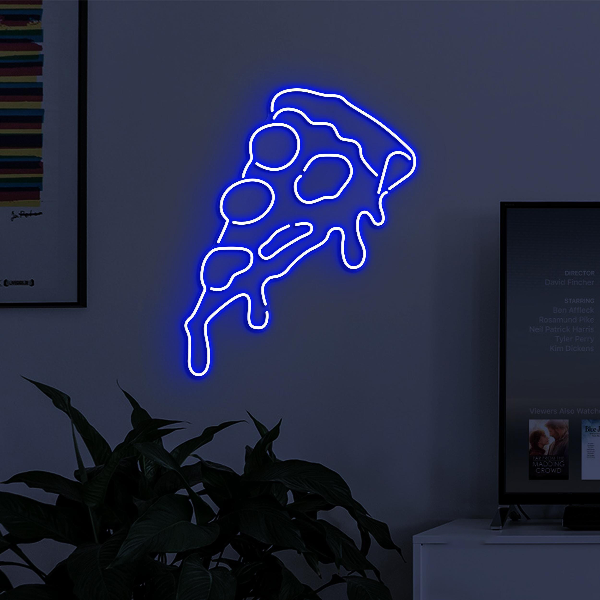 Pizza Neon Sign, Pizza LED Light, Pizza Slice Wall Decor, Pizza Cafe Neon Light, Pizza Shop Led Sign, Foodie Neon Art, Pizza Lover Decor