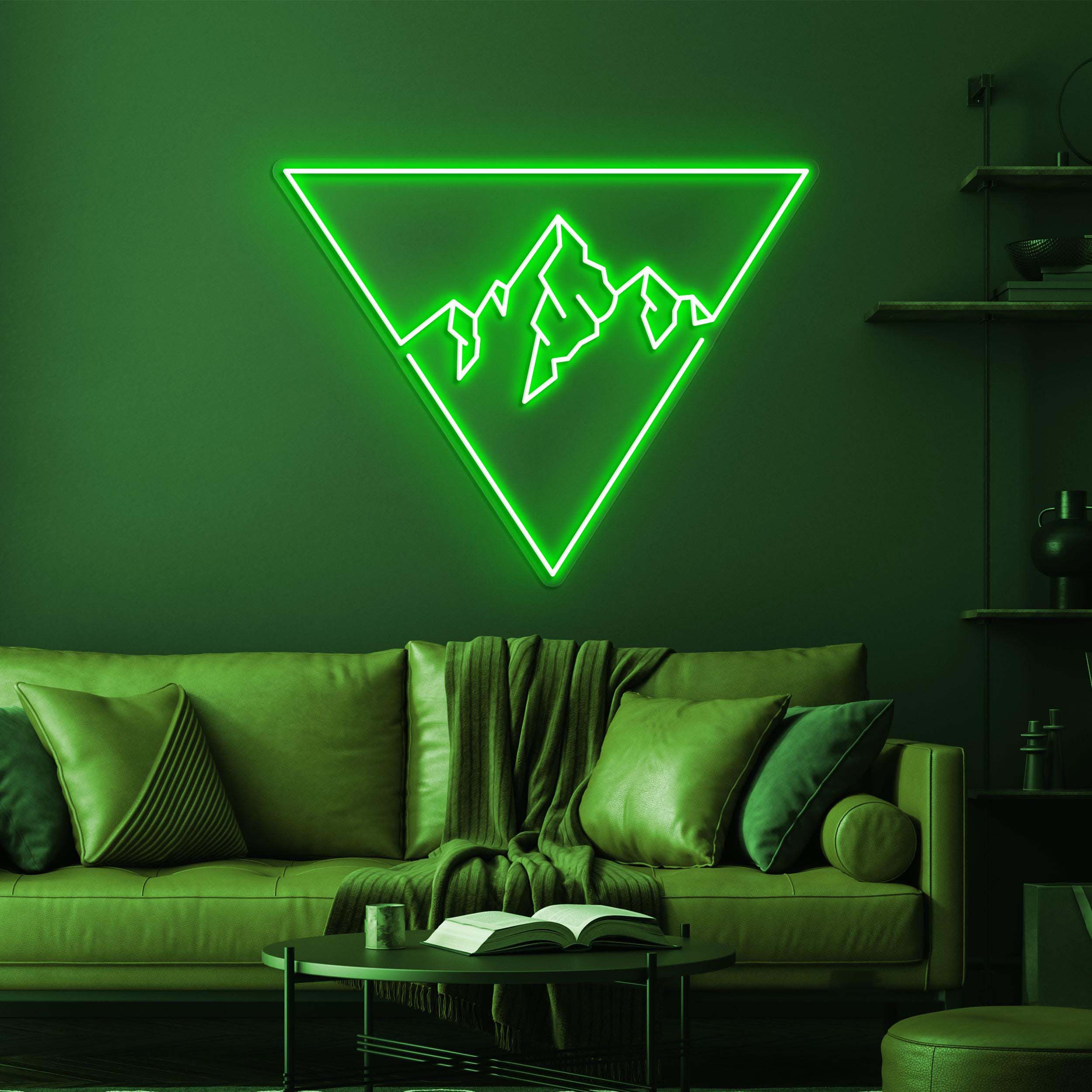 Mountain Neon Sign, Mountain LED Light, Home Wall Decor, Mountain Scenery Wall Art, Custom Neon Sign, Hotels Neon Decor, Gallery Led Light