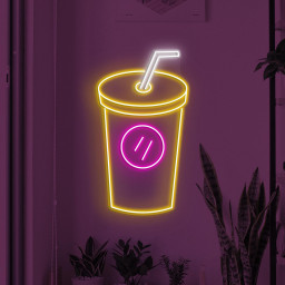 Drink Cup Neon Sign, Drink LED Light, Drink juice Wall Decor, Bar Wall Art, juice Shop Neon Light, Beverage Glass Neon Sign, Bar Neon Art