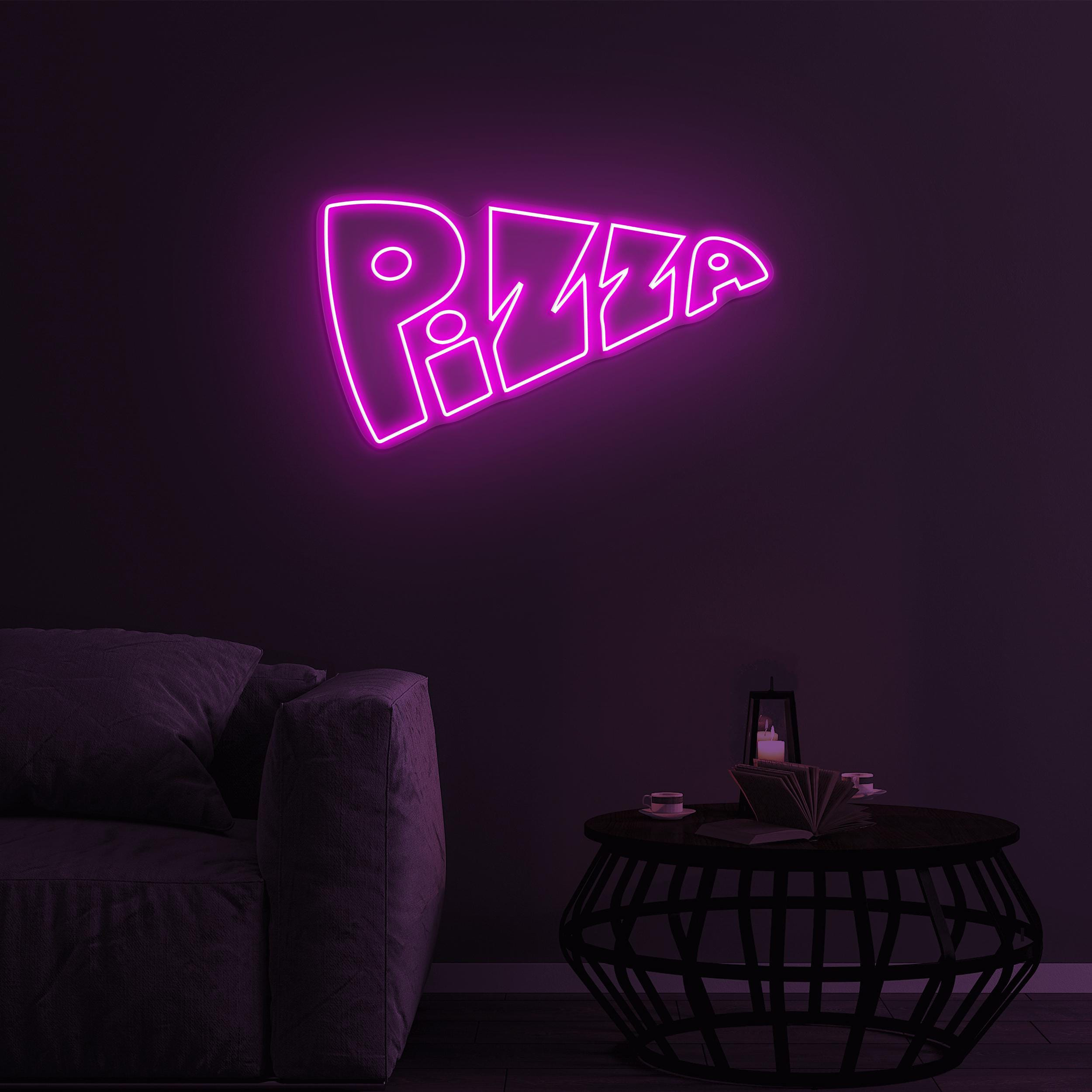 Pizza Neon Sign, Pizza Led Light, Pizza LED Neon Art, Italian Food Sign, Fast Food Restaurant Wall Decor, Kitchen Decor, Pizza Lover Gifts