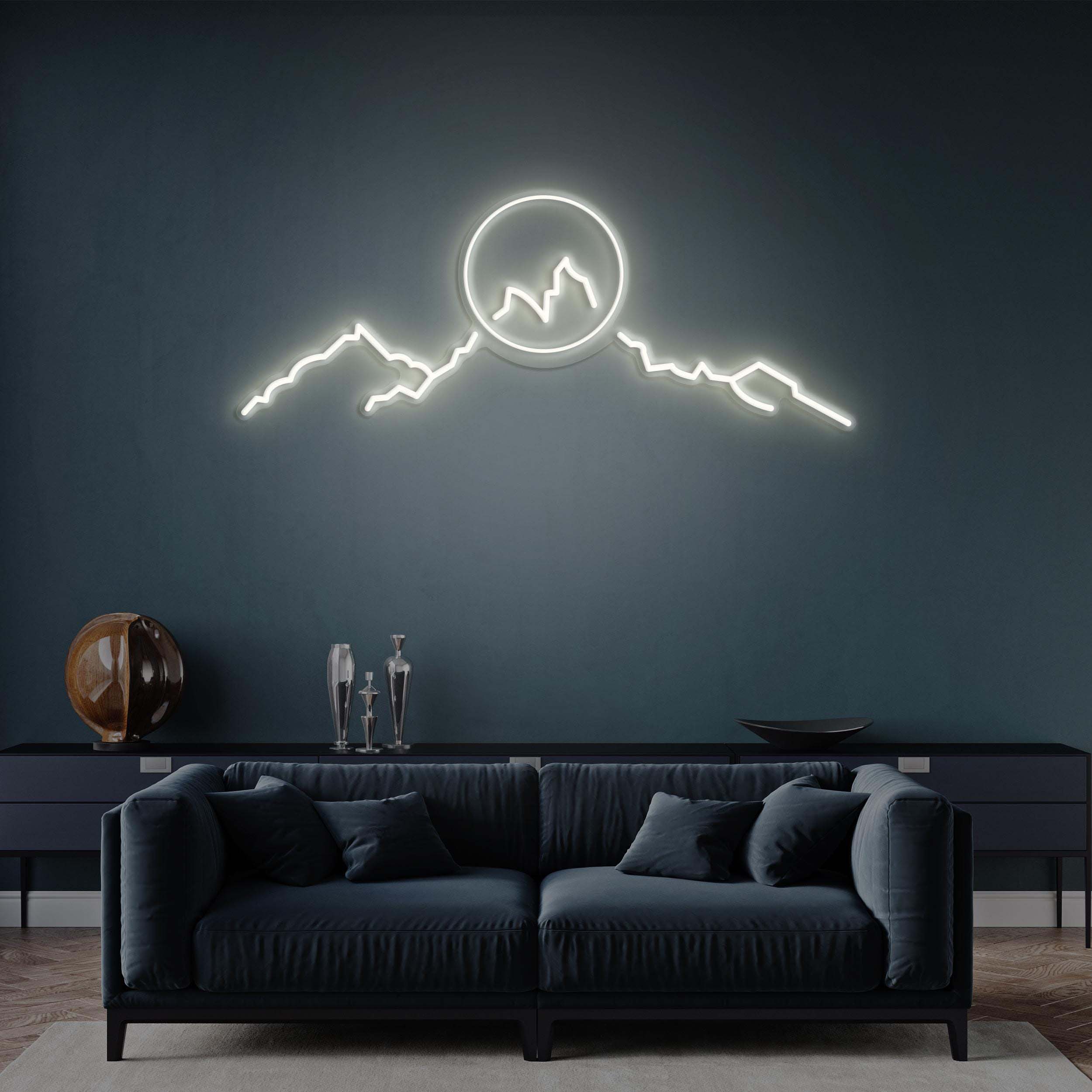 Mountains Neon Sign, Sunset Mountains LED Light, Mountains LED Neon Art, Decor for Home, Game Room, Kids Room & Offices, Custom Neon Sign