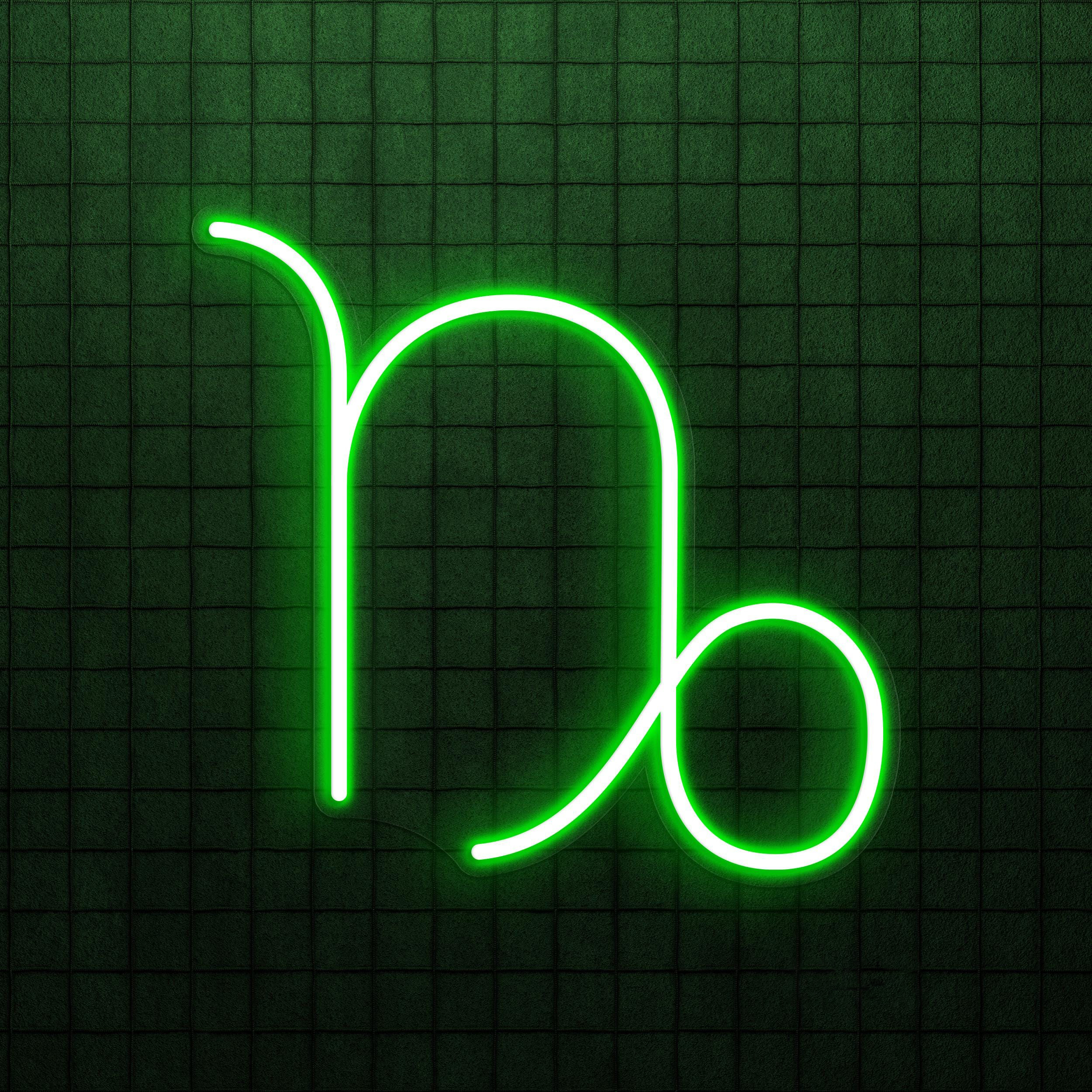 Capricorn Neon Sign, Capricorn LED Light, 3D Printed Wall Decor, Horoscope LED Neon Sign, Astrology Zodiac Wall Art, Zodiac Symbols Decor