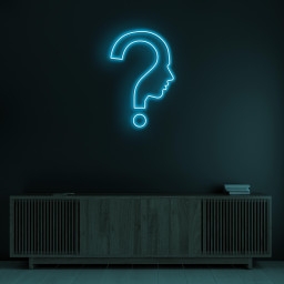 Question Mark Neon Sign, Question Mark LED Light, Woman Question Mark Decor, Thinking Neon Light, Bar Pub Wall Art, Woman Shape Neon Decor