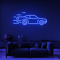 Sports Car Neon Sign, Sports Car LED Light, Racing Car LED Neon Art, Auto Shop Neon Sign, Car LED Sign, Game Room & Garage Decor, Home Decor