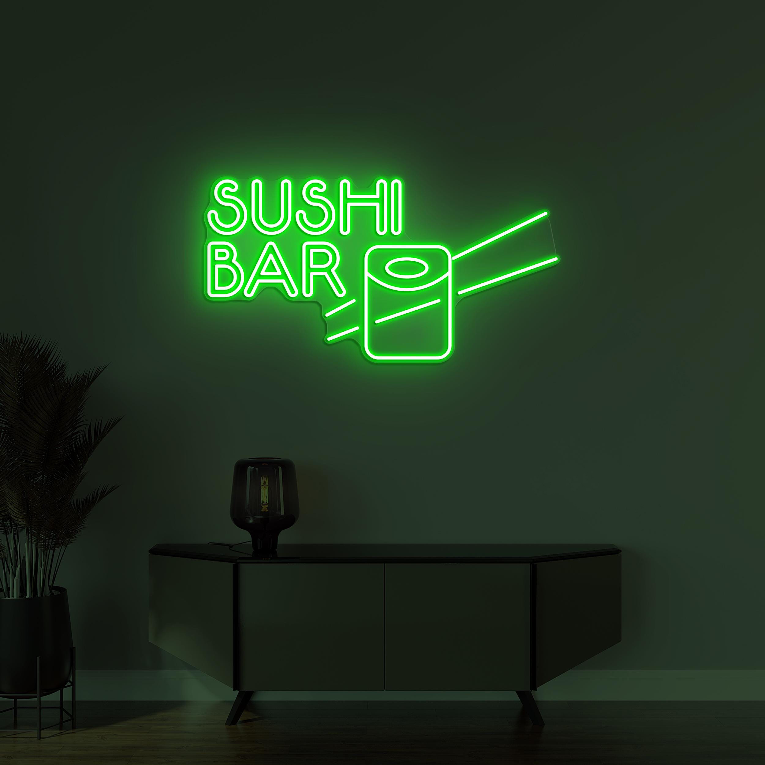 Sushi Bar Neon Sign, Sushi Bar LED Light, Japanese Wall Decor, Restaurant Wall Art, Kitchen Neon Sign, Japanese Food Neon Decor, Bar Decor